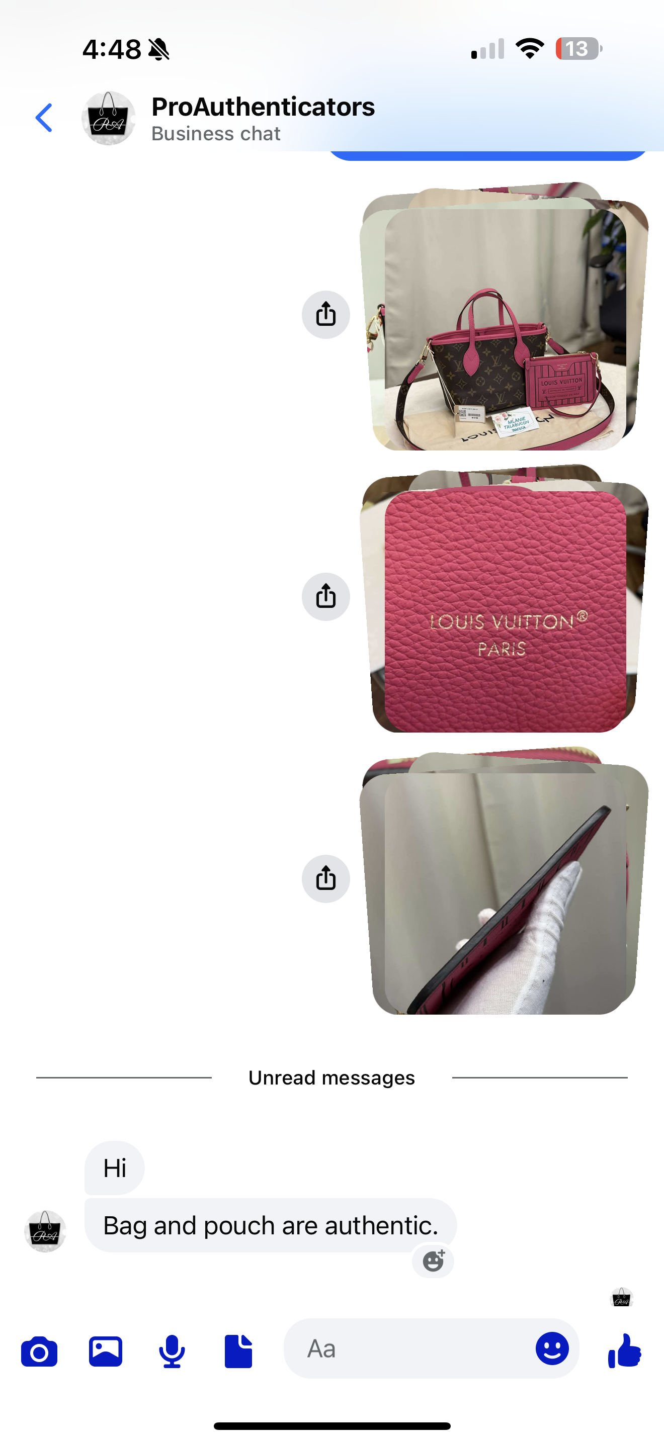 Louis Vuitton Neverfull BB Inside Out Bandouliere Rose Pondichery