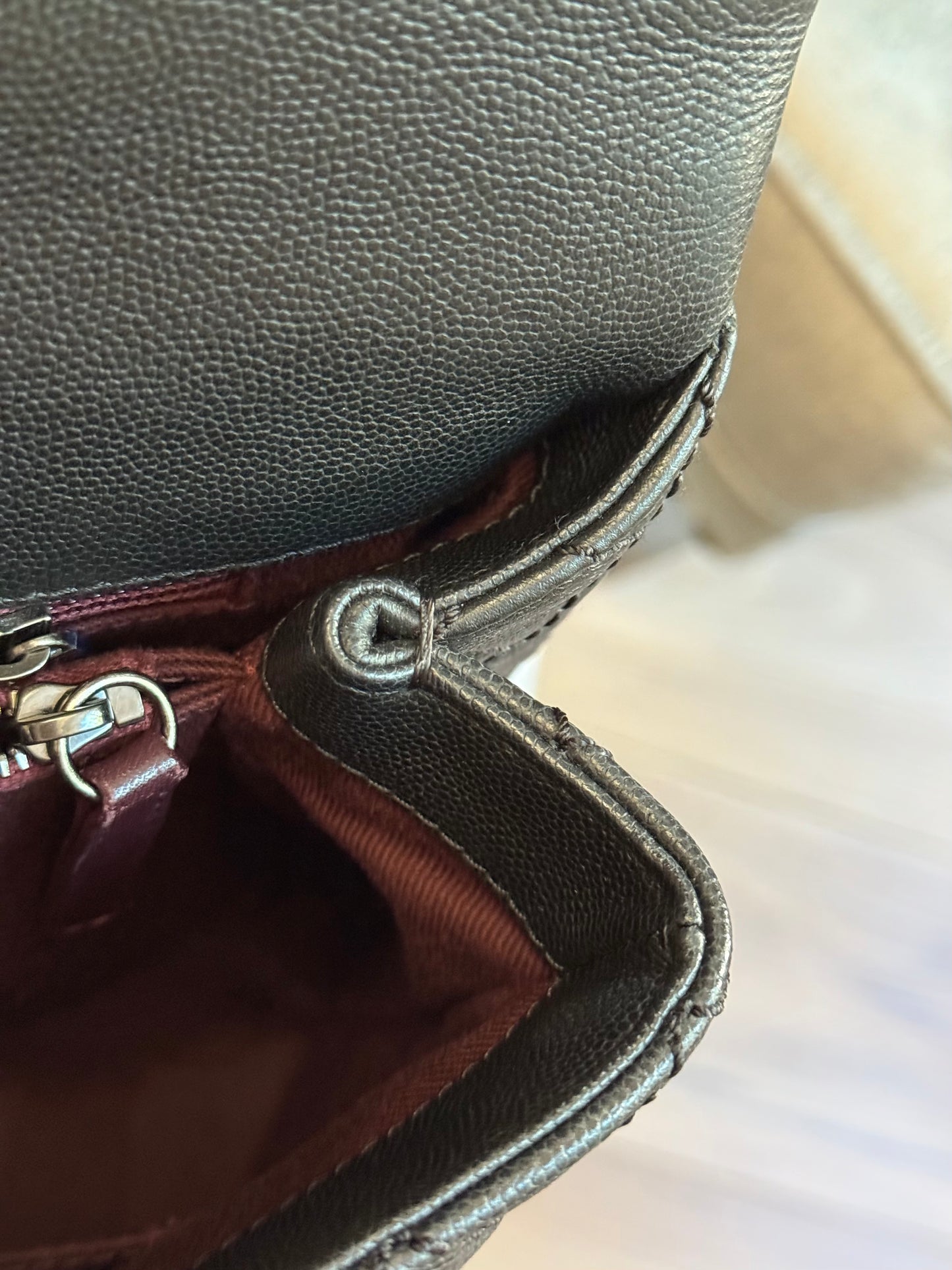 Chanel Coco Handle Black Caviar with Ruthenium Hardware