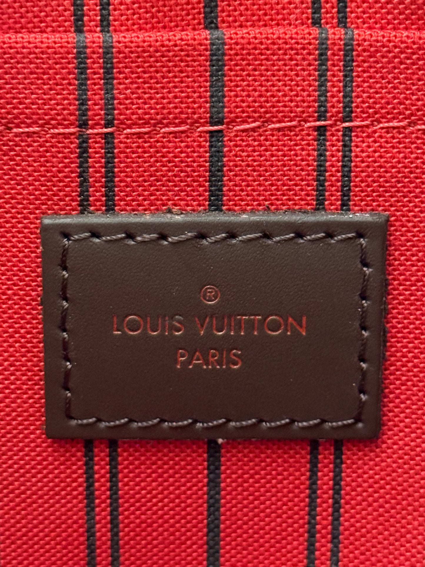 Louis Vuitton Neverfull MM DE Set (Bag and Pouch)