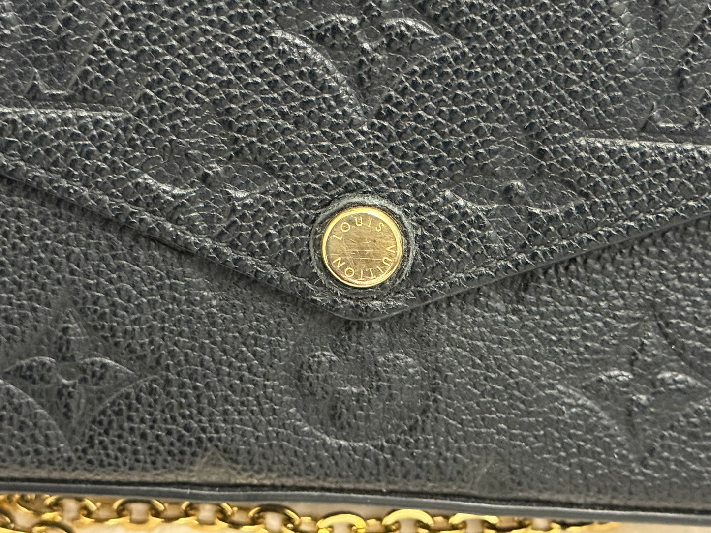 Louis Vuitton Felicie Pochette Black Empreinte