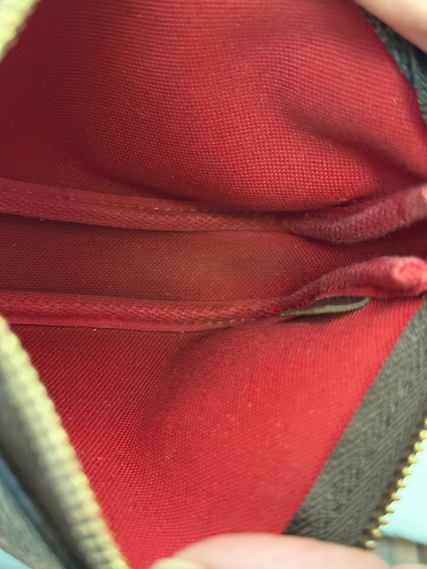 Louis Vuitton Mini Pochette Accessoires in Damier Ebene