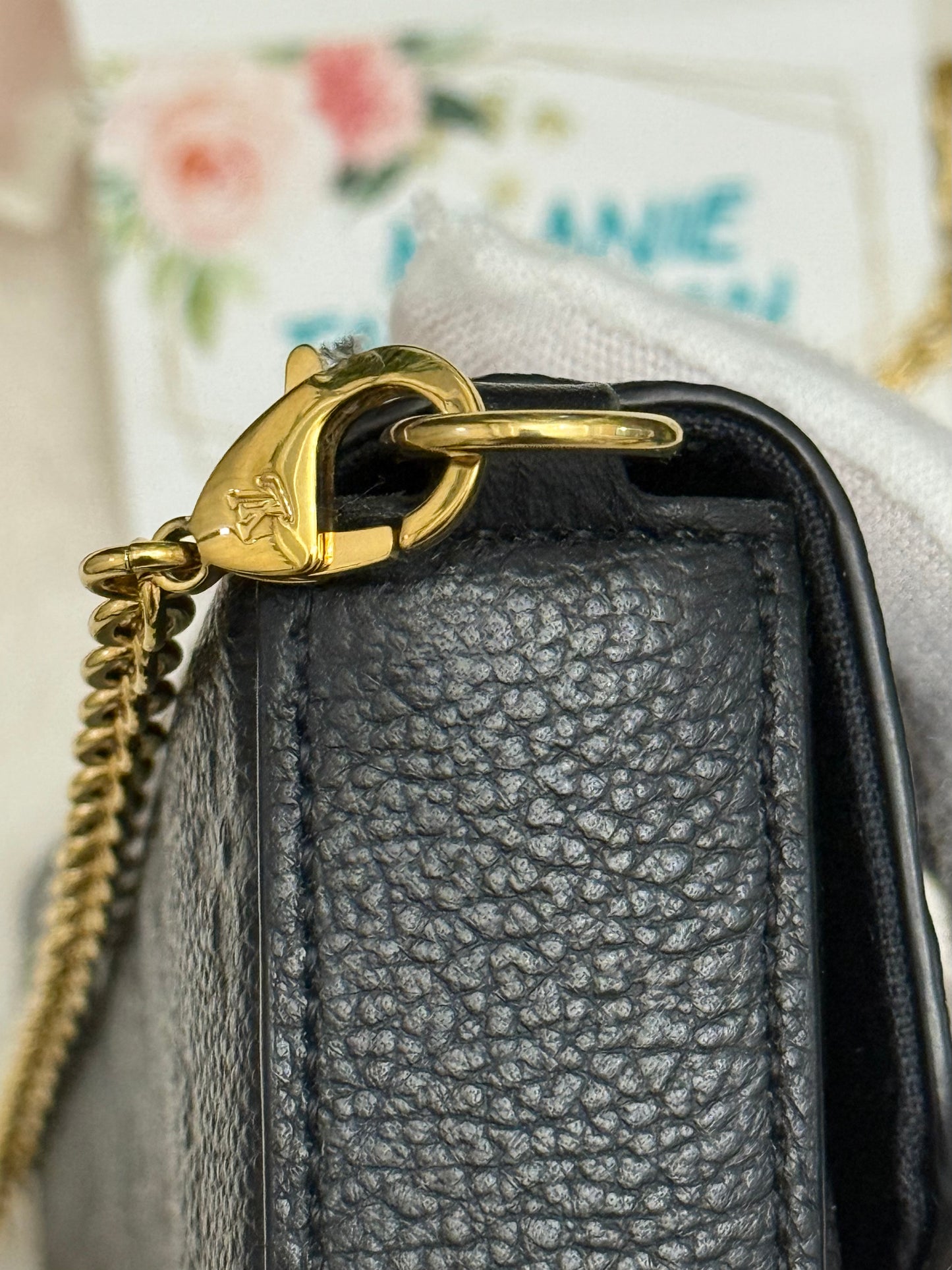 Louis Vuitton Felicie Pochette Black Empreinte