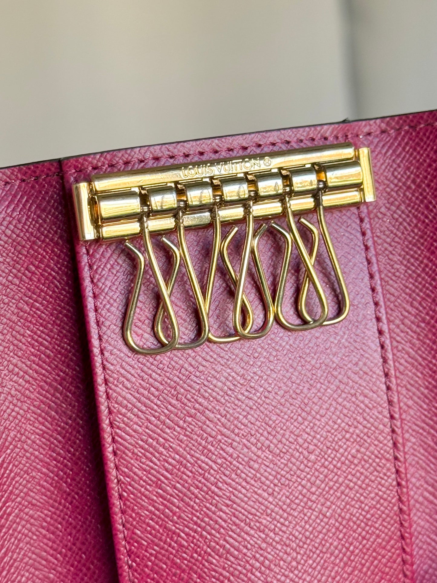 Louis Vuitton 6-Key Holder Mono Fuchsia