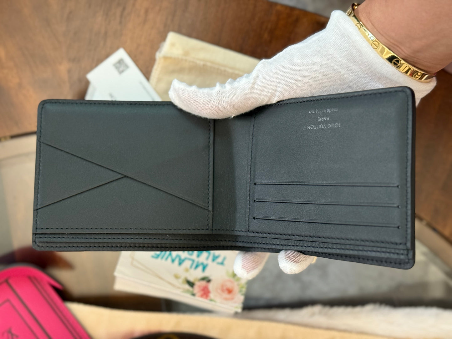 Louis Vuitton Multiple Men’s Wallet in Black Taurillon