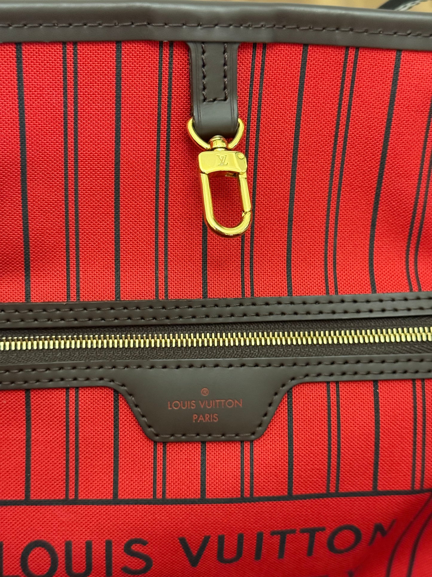 Louis Vuitton Neverfull MM DE Set (Bag and Pouch)