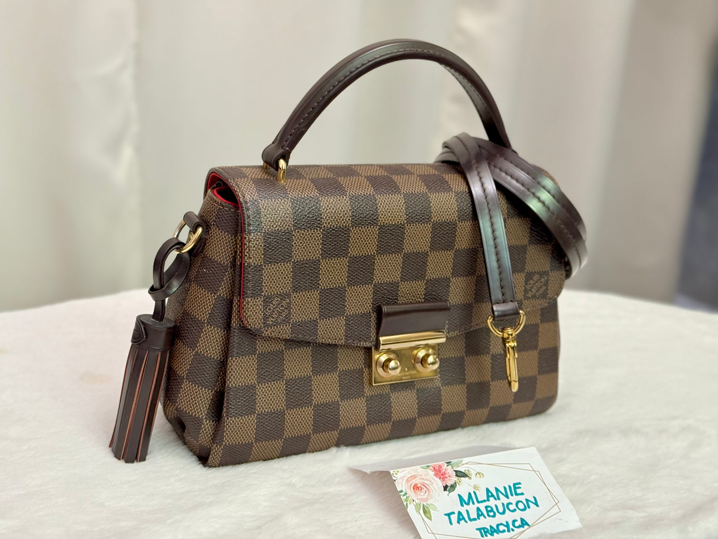 Louis Vuitton Croisette Damier Ebene Crossbody Bag