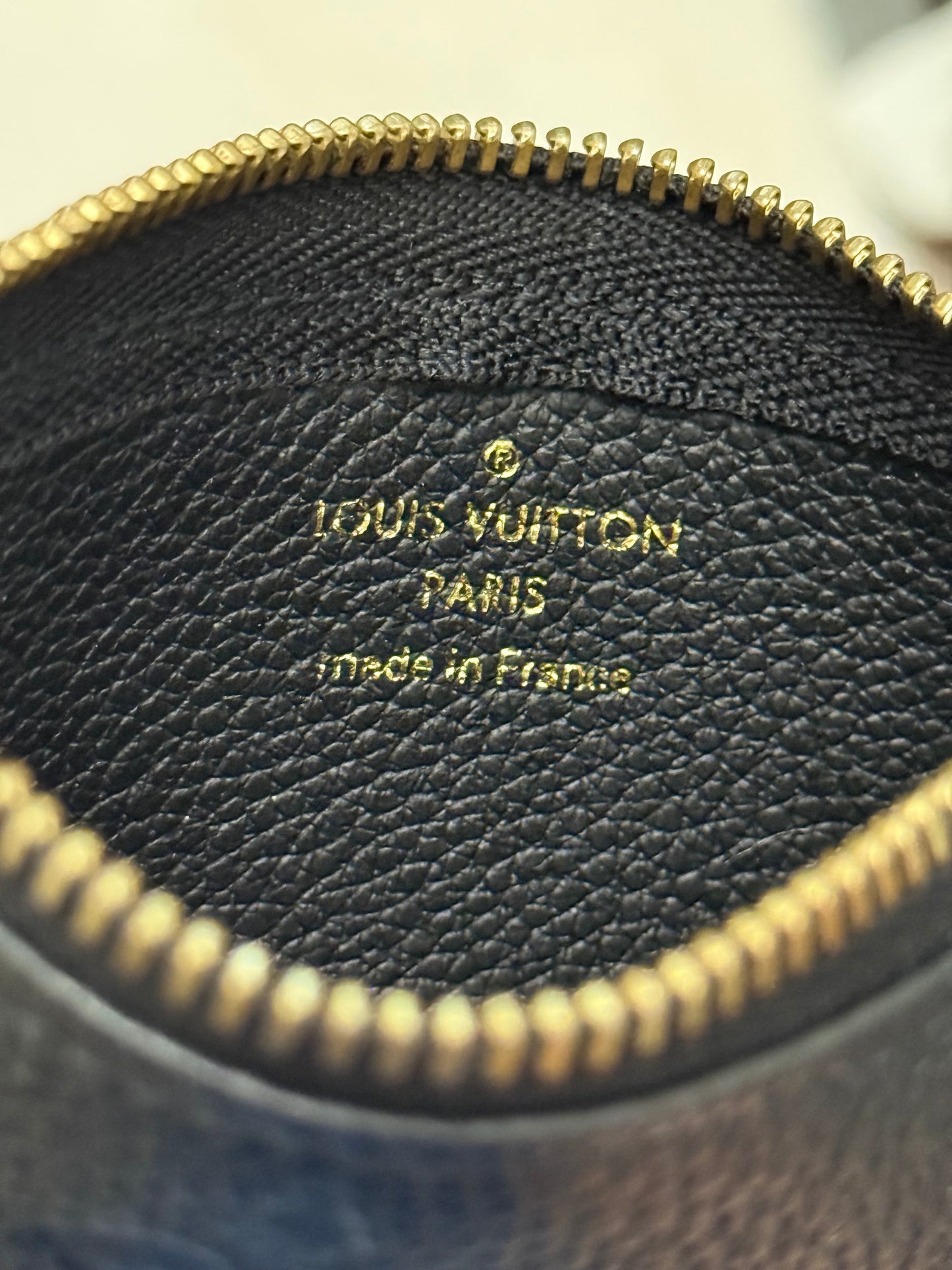 Louis Vuitton Key Pouch Black Empreinte