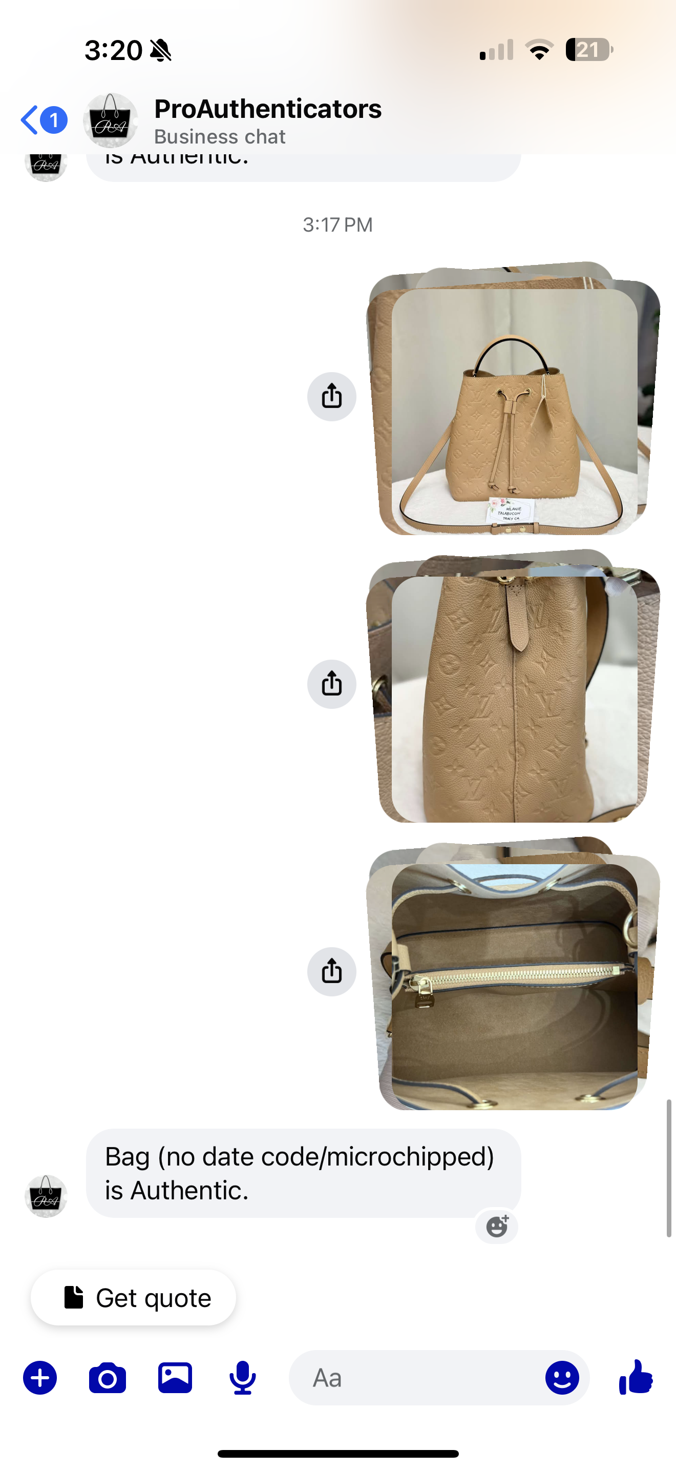 Louis Vuitton Neonoe MM Empreinte Arizona