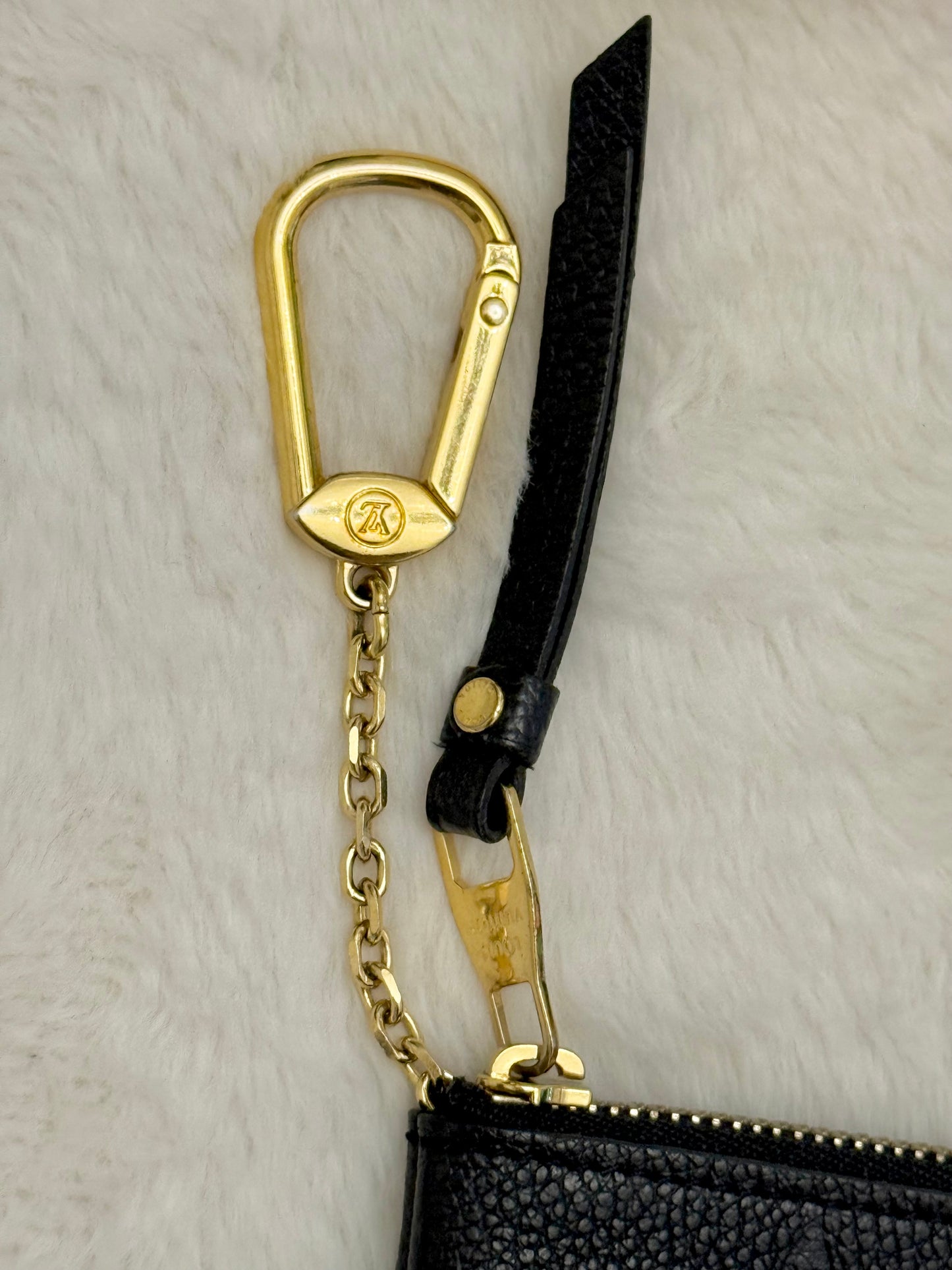 Louis Vuitton Key Pouch Black Empreinte