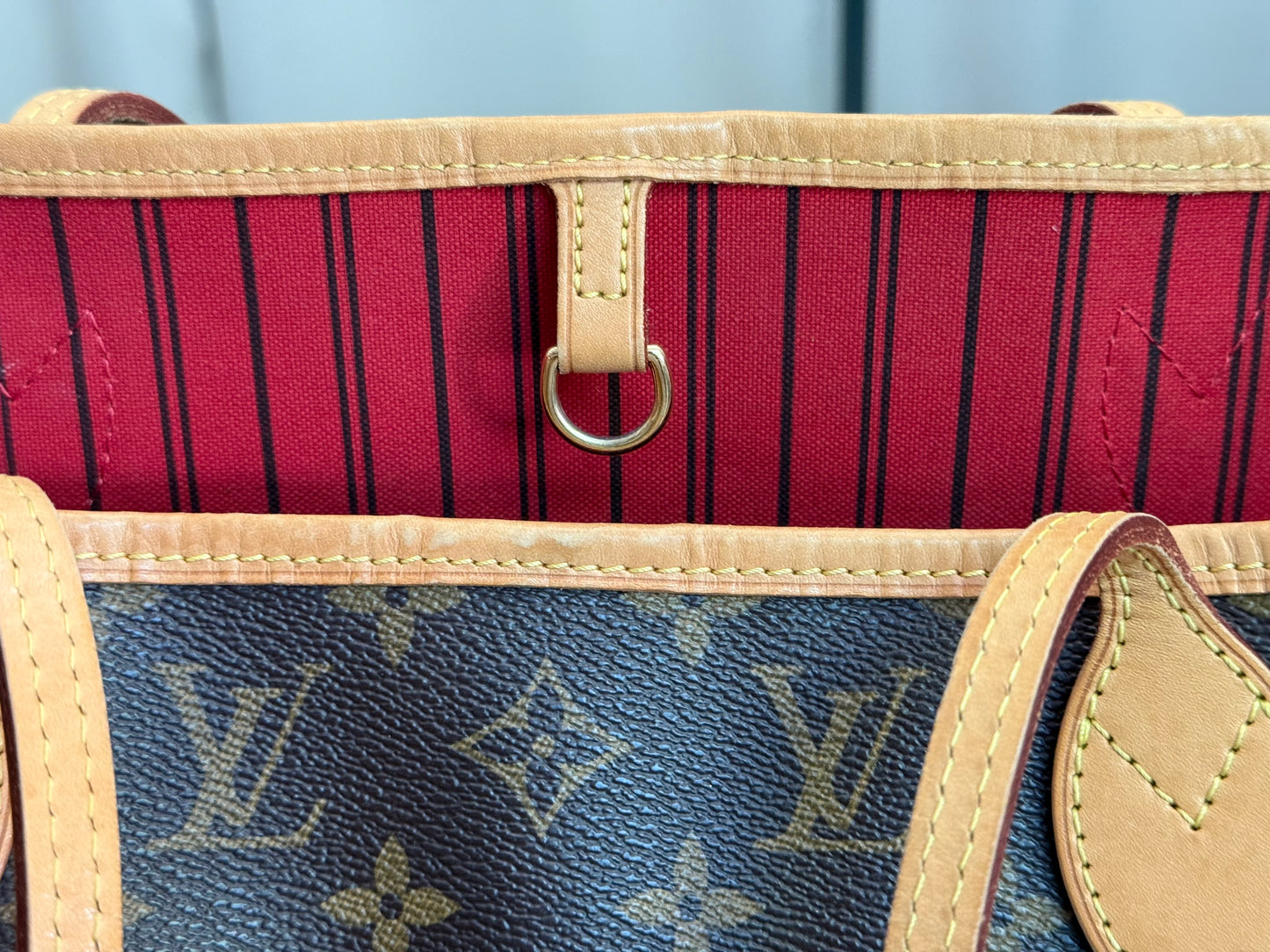 Louis Vuitton Neverfull MM Mono Cerise