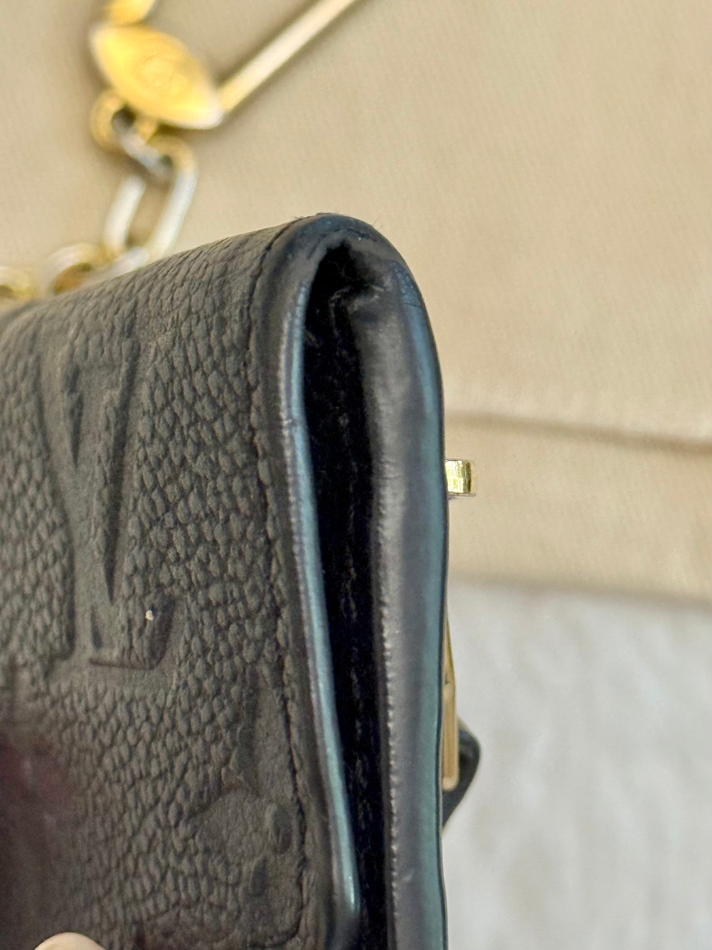 Louis Vuitton Key Pouch Empreinte Noir/Black