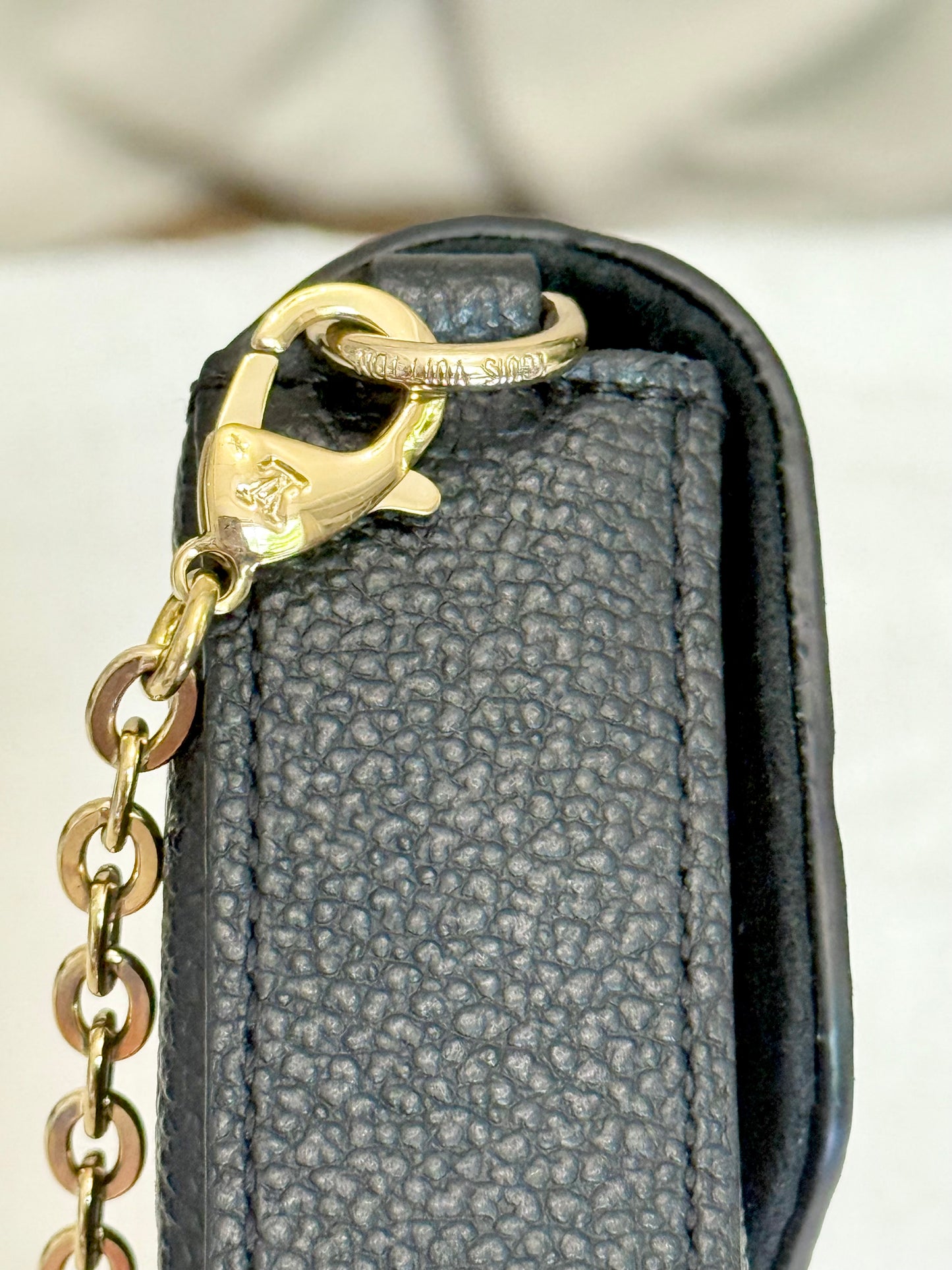 Louis Vuitton Felicie Pochette Empreinte Noir/Black Bag Only