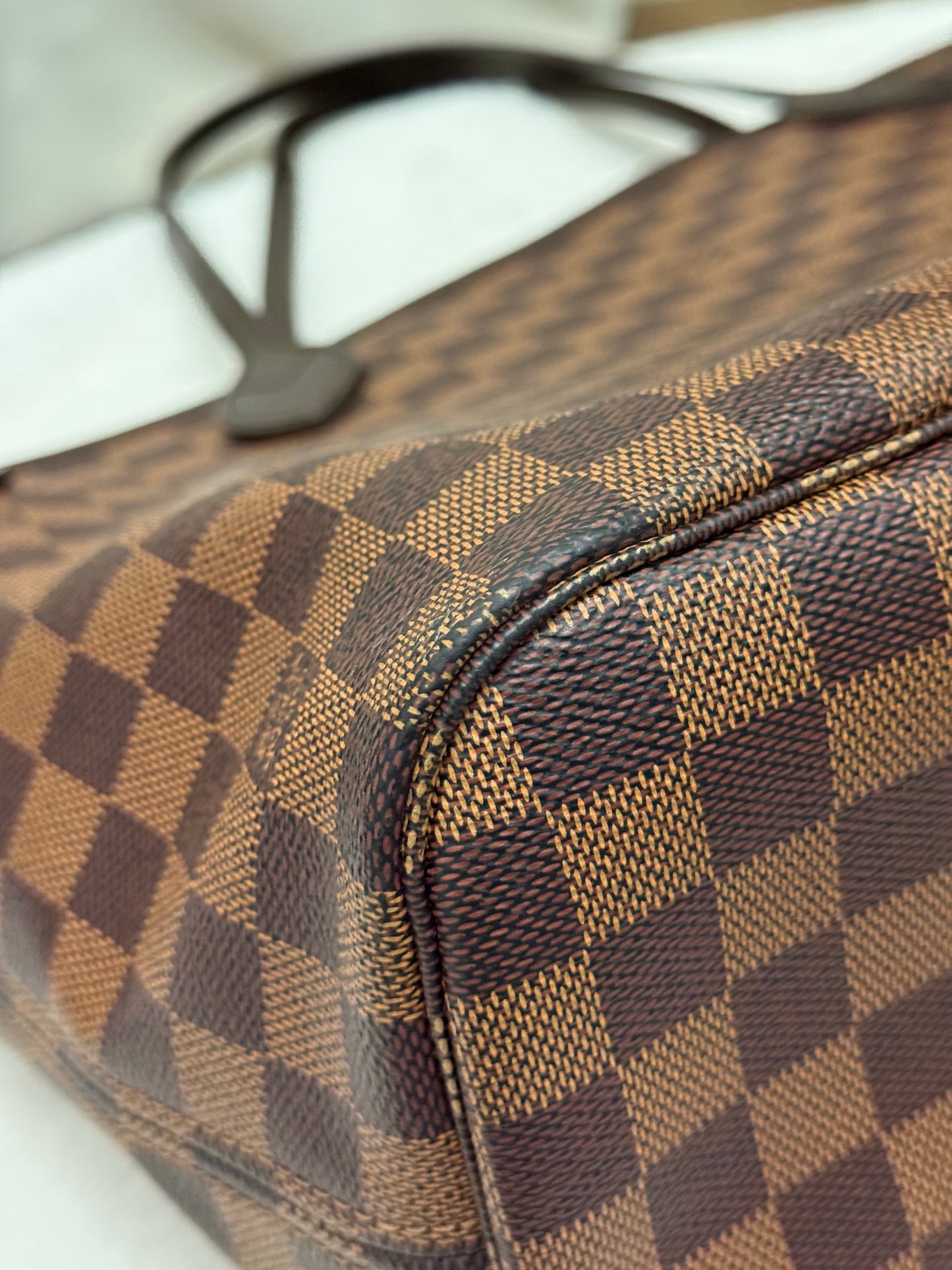 Louis Vuitton Neverfull MM Damier Ebene Bag Only