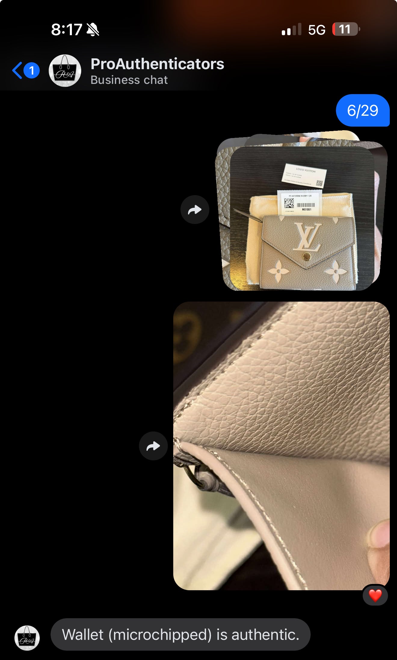 Louis Vuitton Victorine Bicolor Dove/Creme