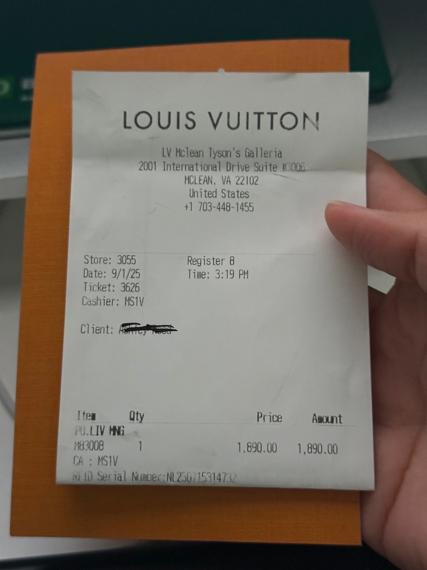Louis Vuitton Pochette Liv Mono