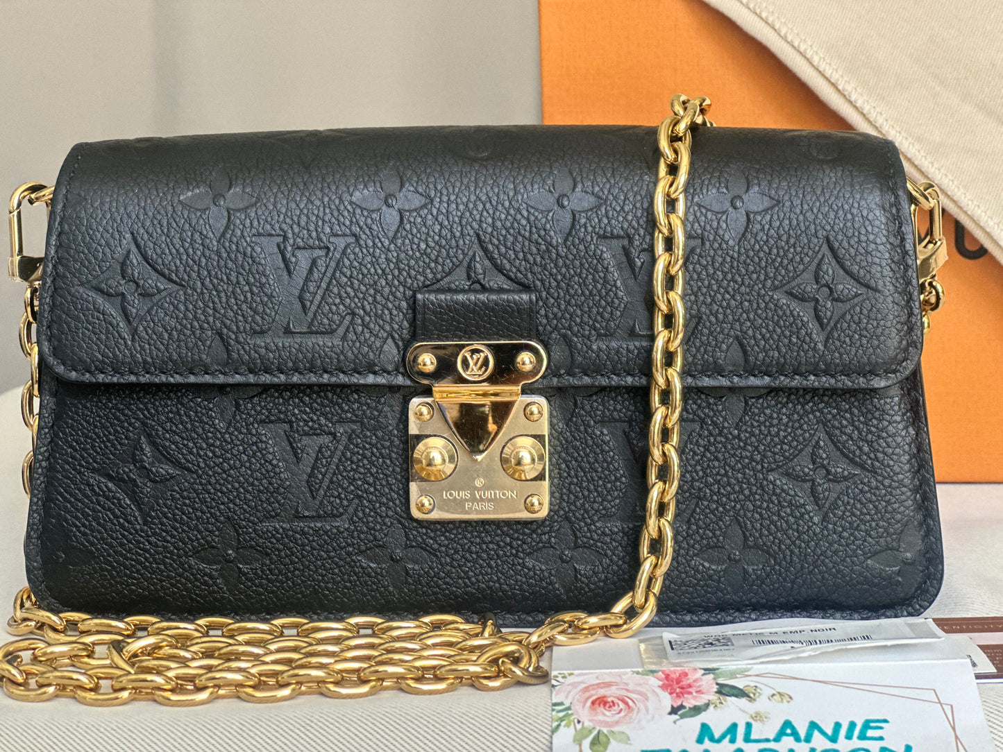 Louis Vuitton Metis Wallet on Chain in Black Mono Empreinte