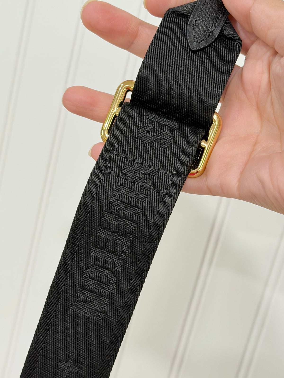 Louis Vuitton Black Jacquard Adjustable Bandouliere Strap J02553