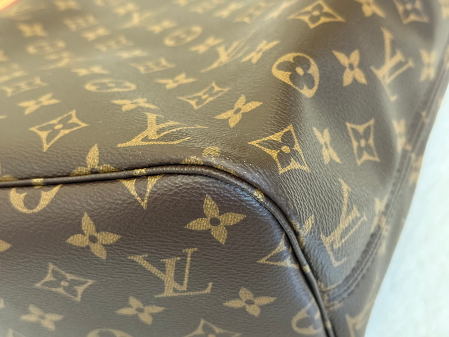 Louis Vuitton Neverfull MM Mono Cherry Bag and Pouch