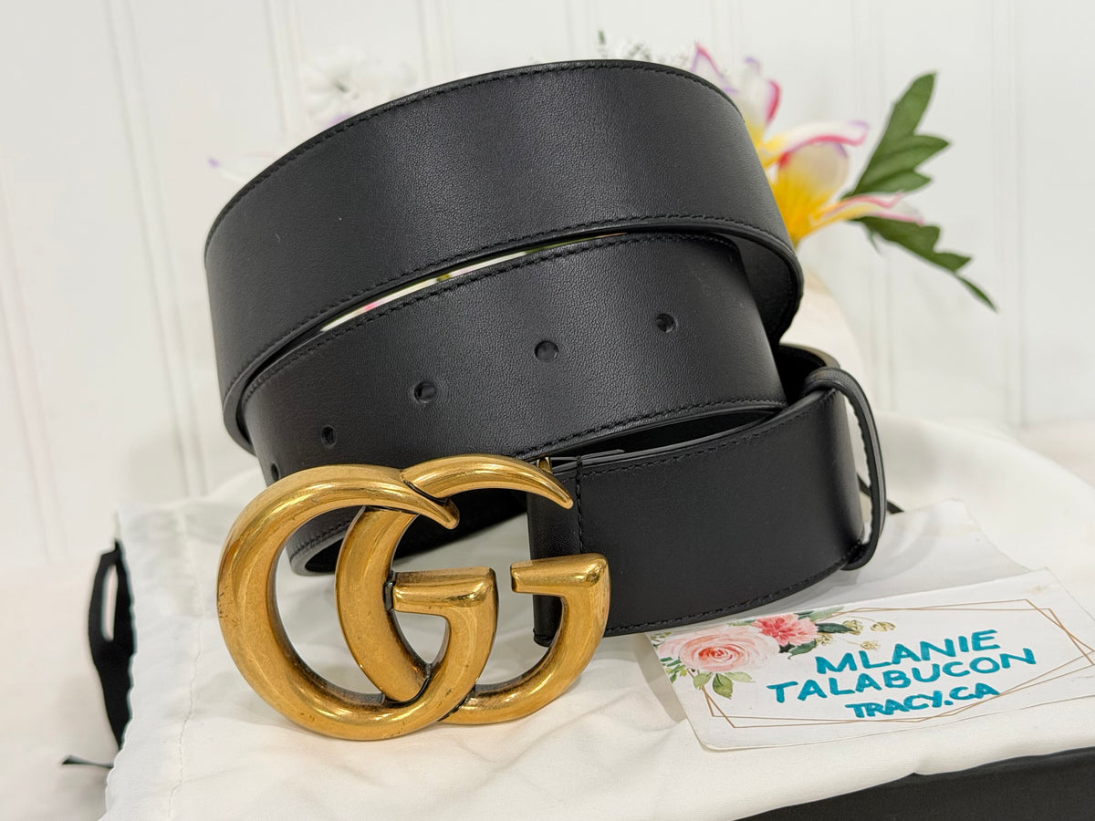 Gucci GG Marmont Wide Belt Size 85