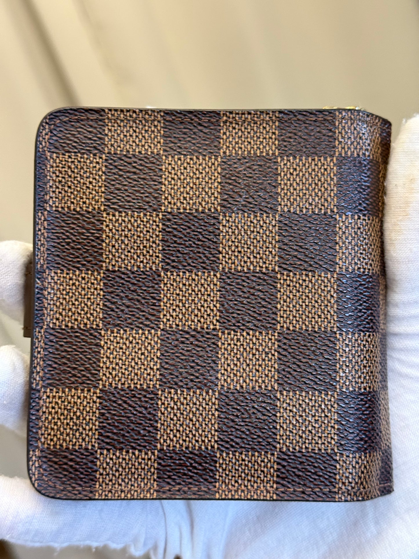 Louis Vuitton Compact Zippy Wallet in Damier Ebene