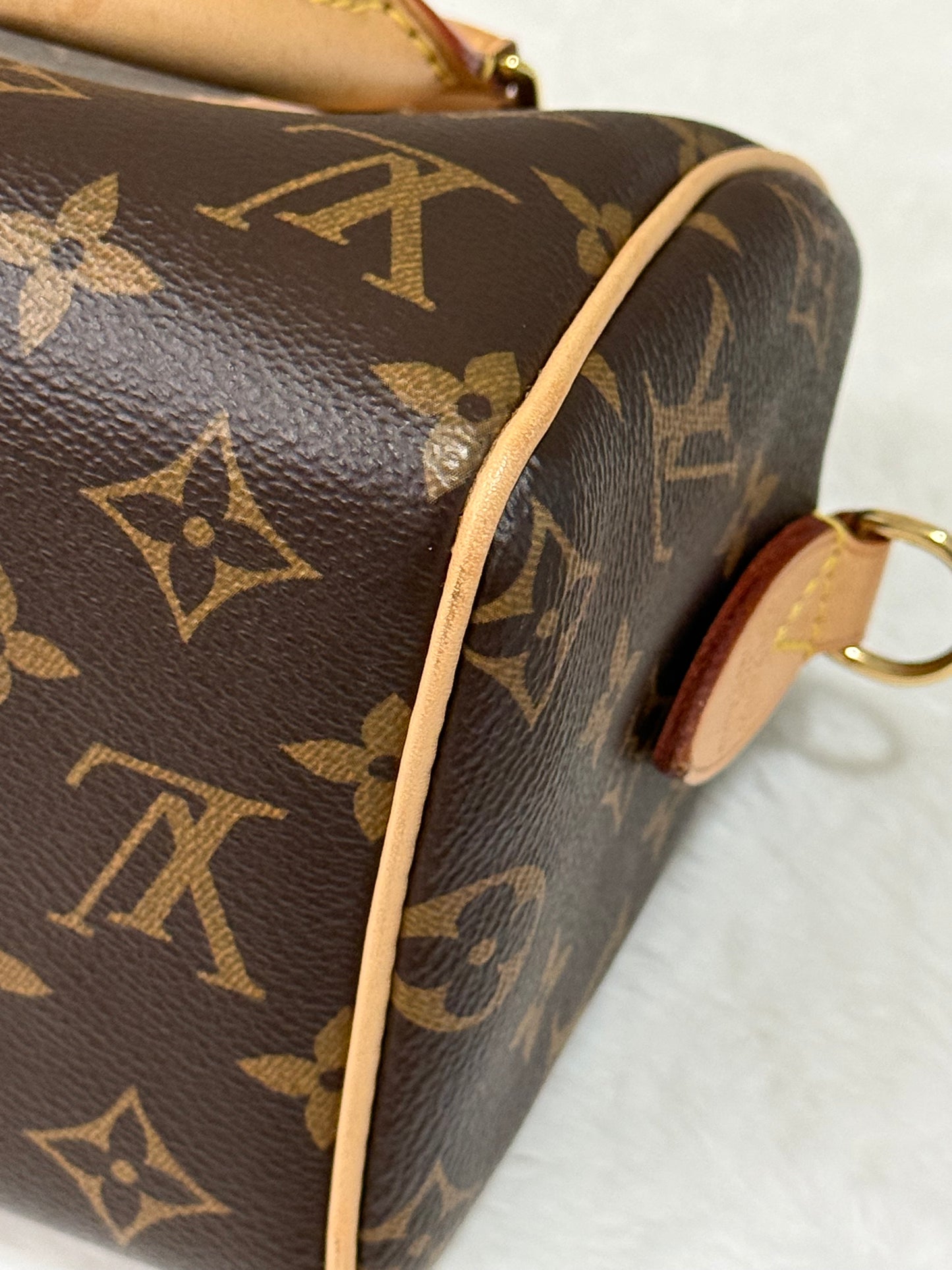 Louis Vuitton Speedy Bandouliere 20 Mono with Black/Pink Strap