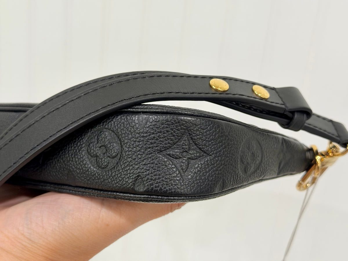 Louis Vuitton Multi Pochette Mono Giant Empreinte Black