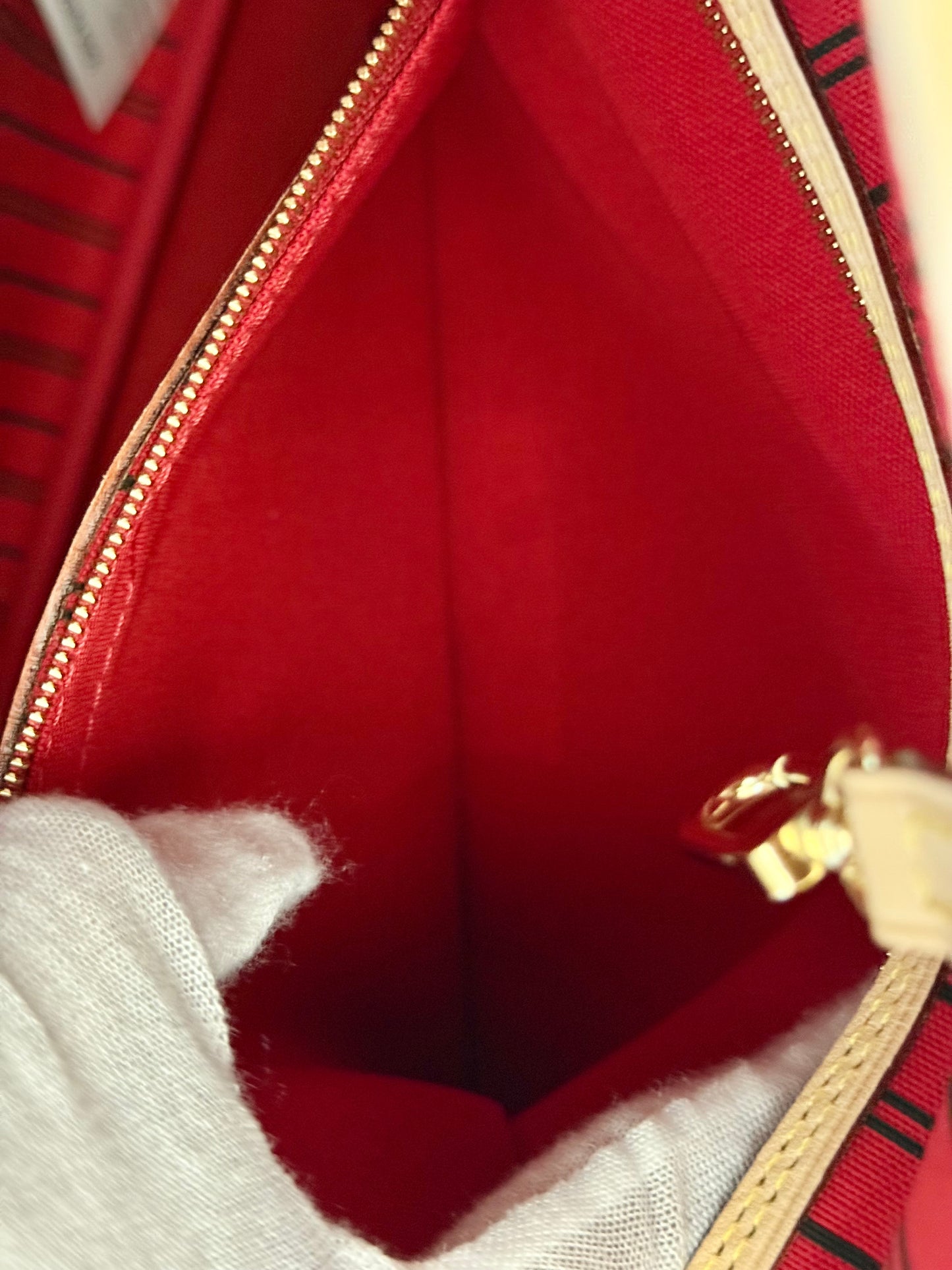 Louis Vuitton Neverfull MM Mono Cerise