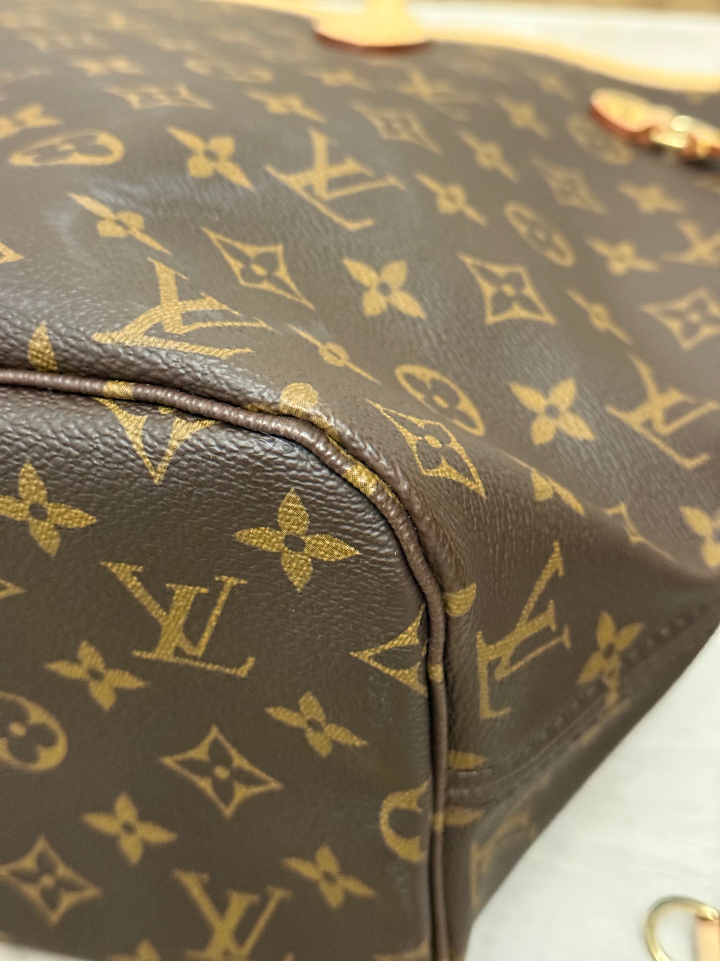 Louis Vuitton Neverfull MM Mono Pivoine Bag Only