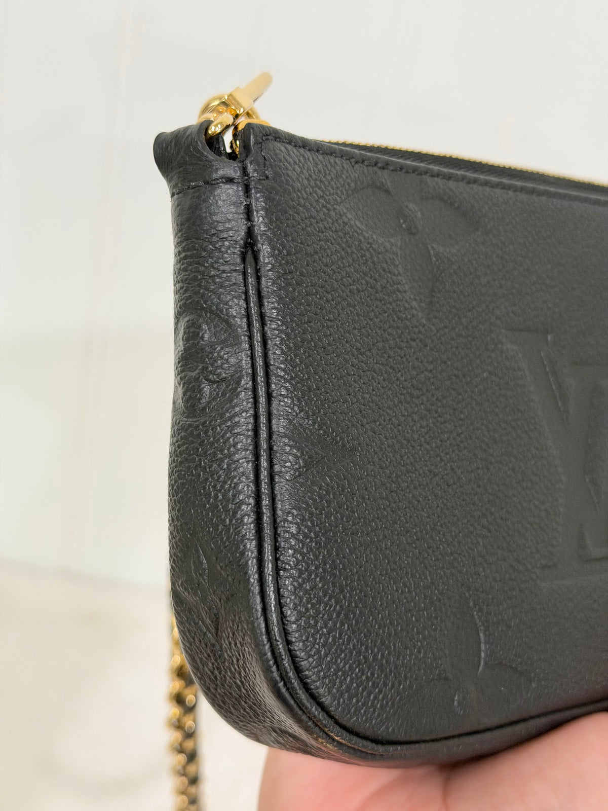Louis Vuitton Multi Pochette Mono Giant Empreinte Black