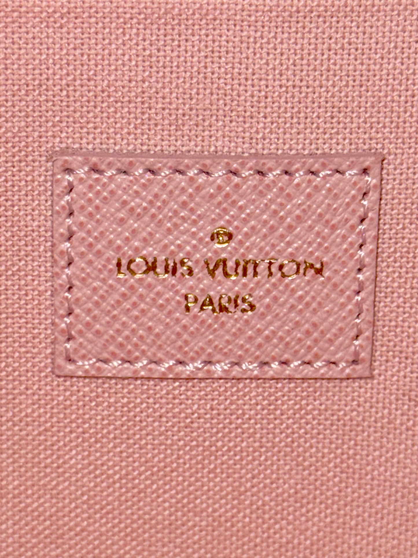 Louis Vuitton Pochette Felicie Damier Azur Rose Ballerine