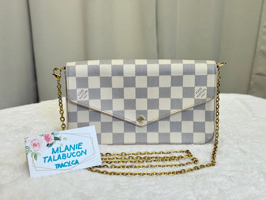 Louis Vuitton Felicie Pochette Damier Azur