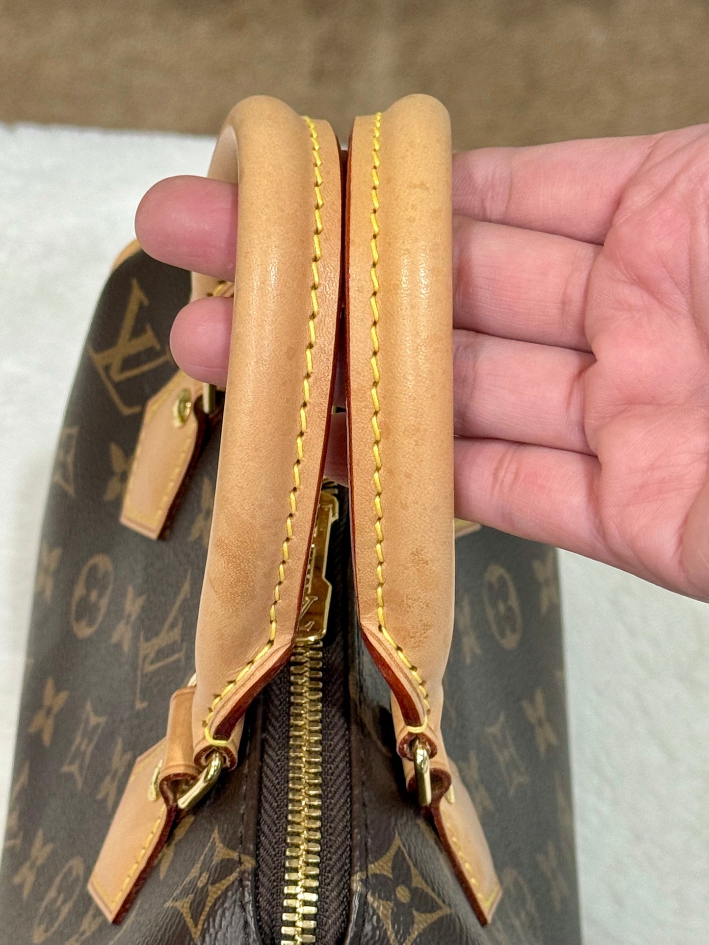 Louis Vuitton Speedy Bandouliere 20 Mono with Black/Pink Strap
