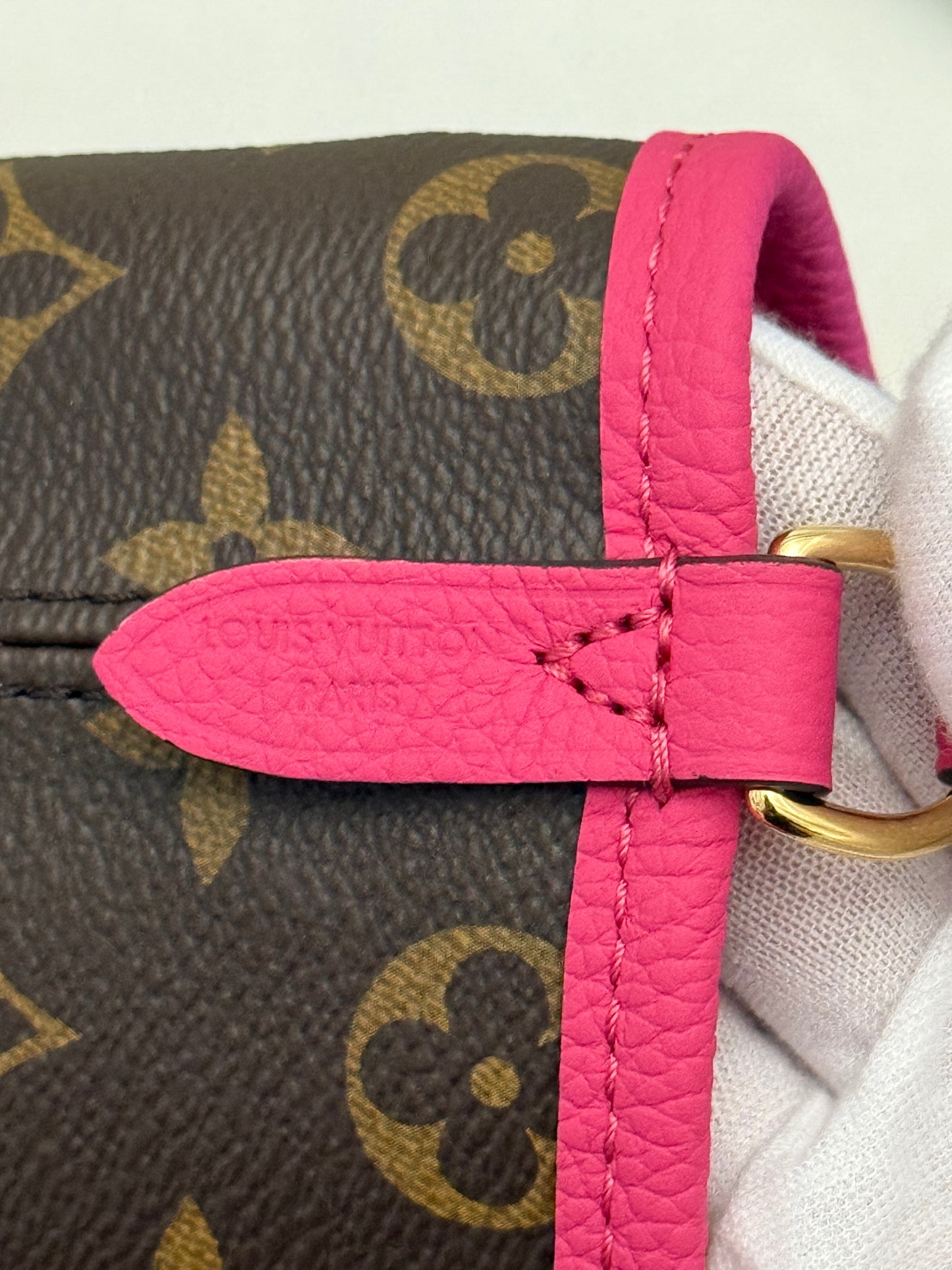 Louis Vuitton Neverfull BB Inside Out Bandouliere Rose Pondichery