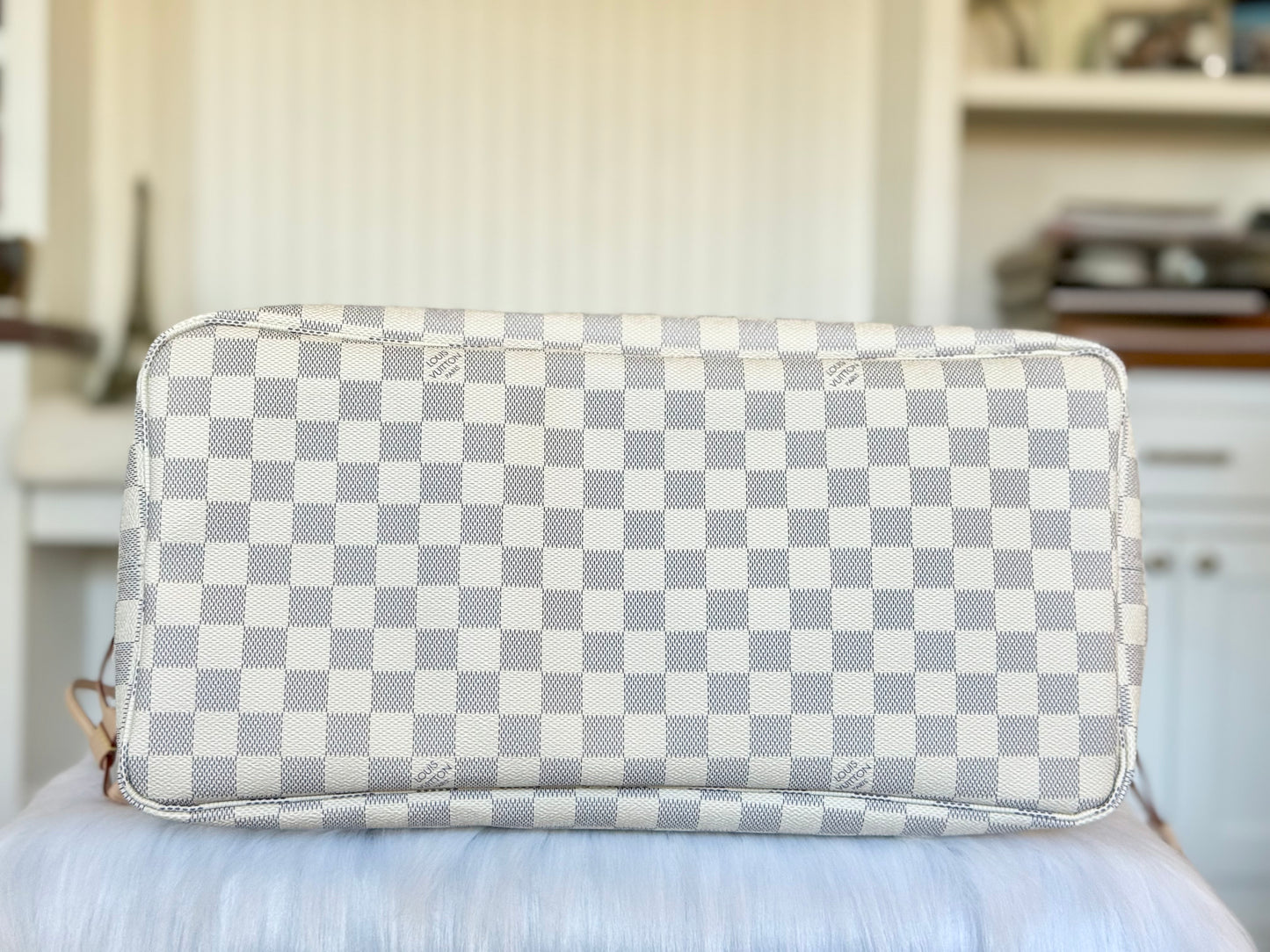 Louis Vuitton Neverfull GM in Damier Azur  Rose Ballerine MINT
