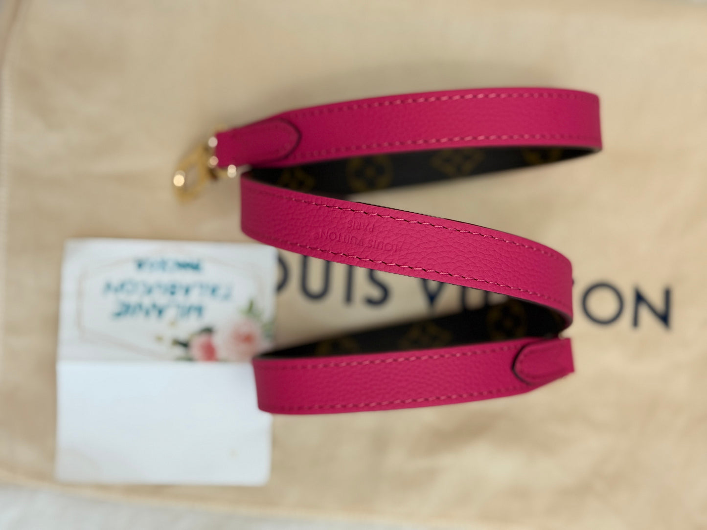 Louis Vuitton Neverfull BB Inside Out Bandouliere Rose Pondichery