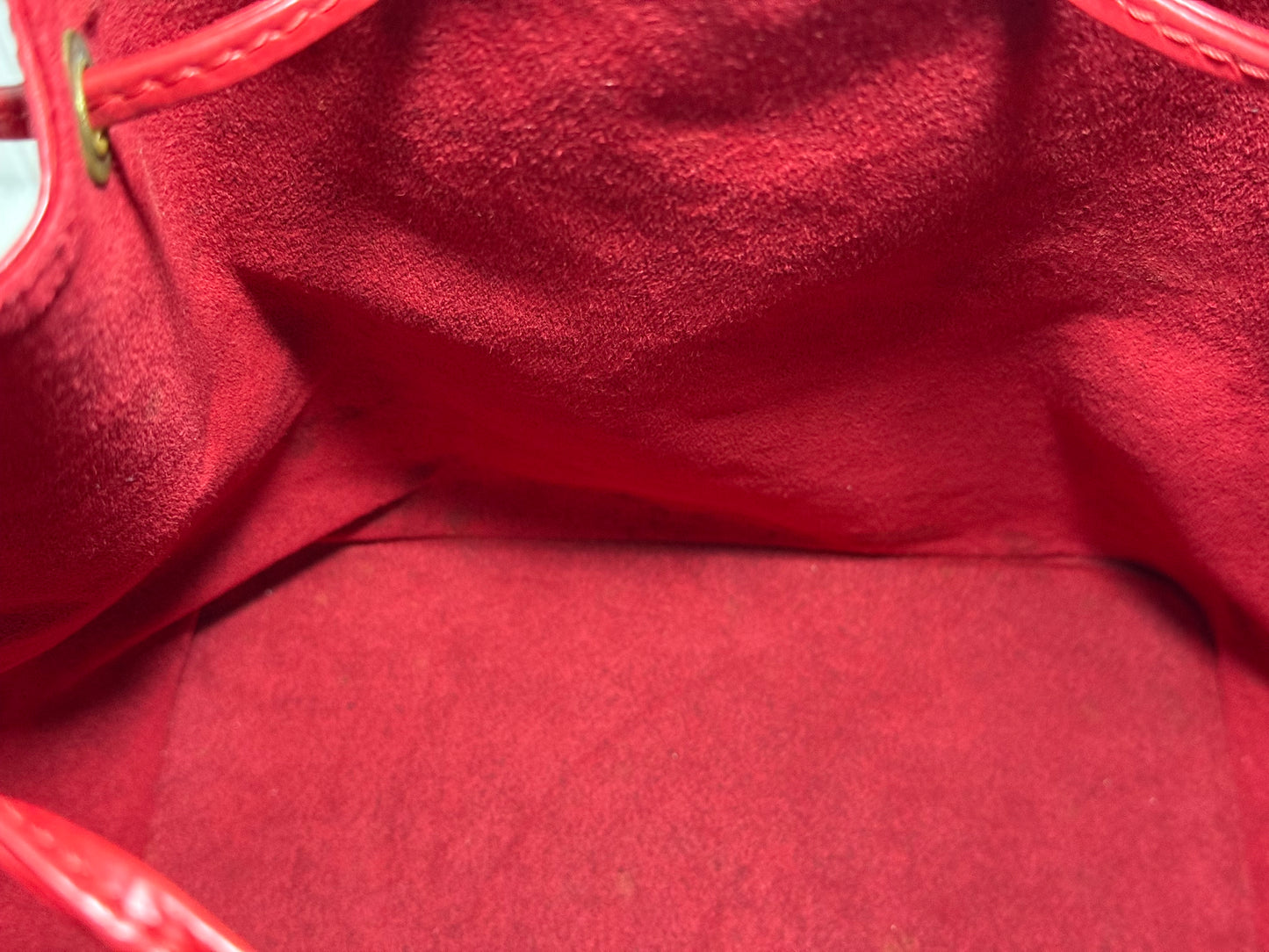 Louis Vuitton Red Epi Petit Noe