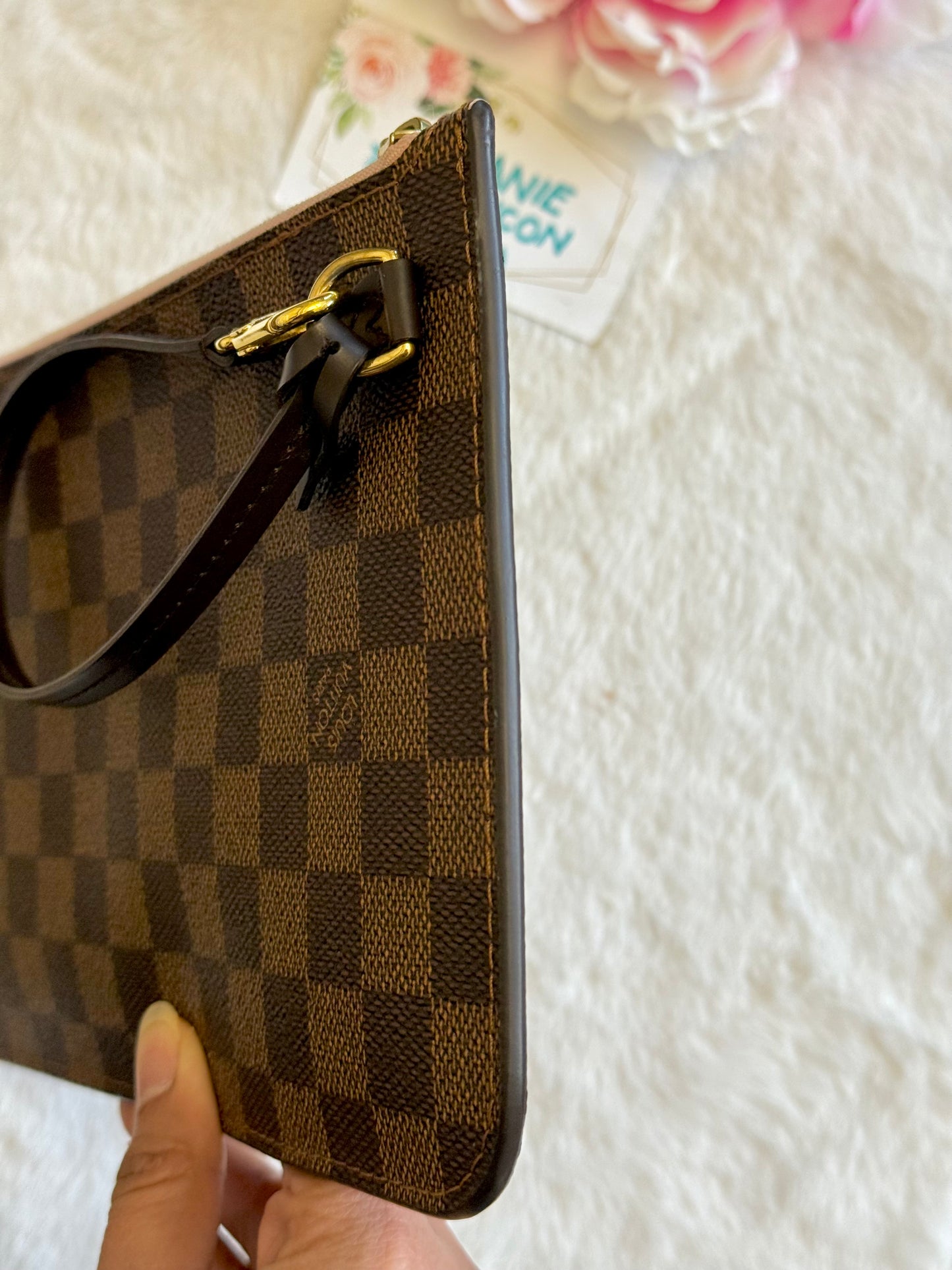 Louis Vuitton Neverfull MM DE Rose Ballerine