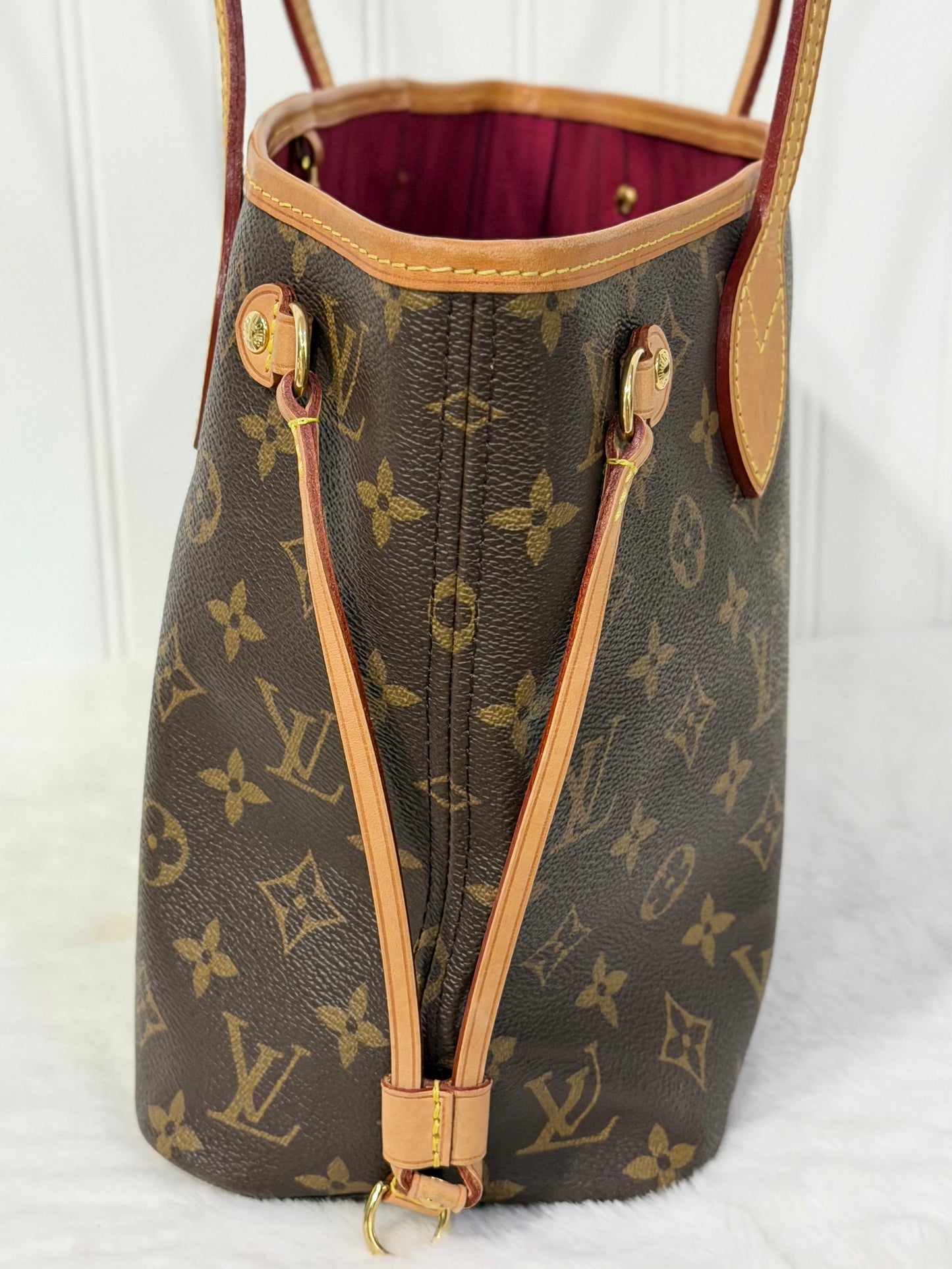 Louis Vuitton Neverfull PM Mono Fuchsia FULL SET
