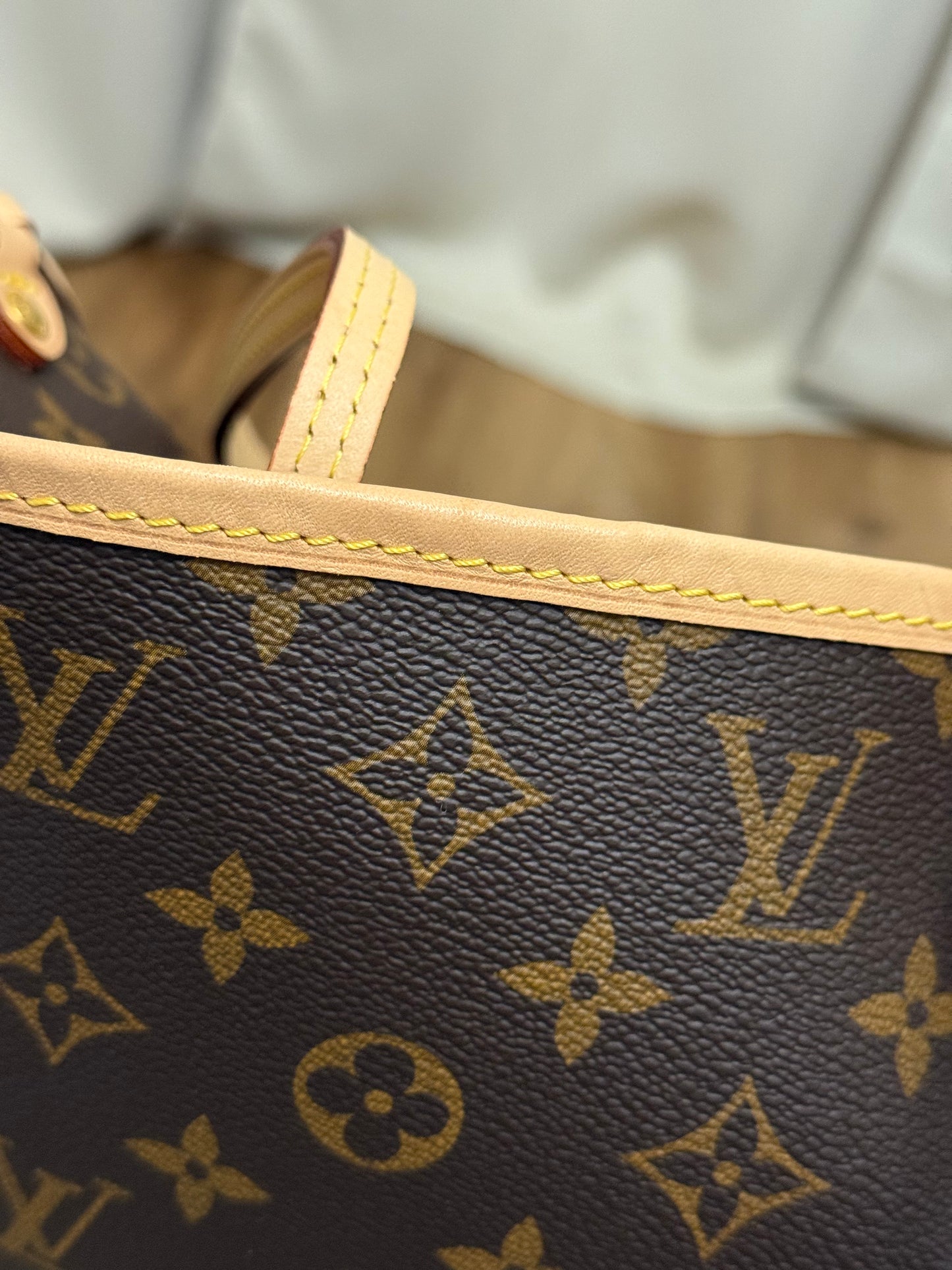 Louis Vuitton Neverfull MM Mono Pivoine Bag Only