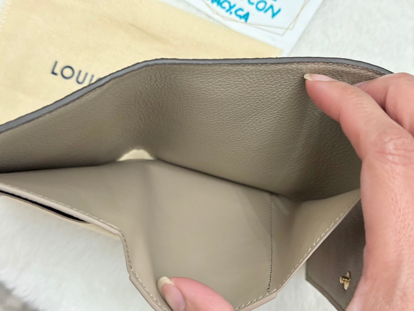 Louis Vuitton Victorine Bicolor Dove/Creme