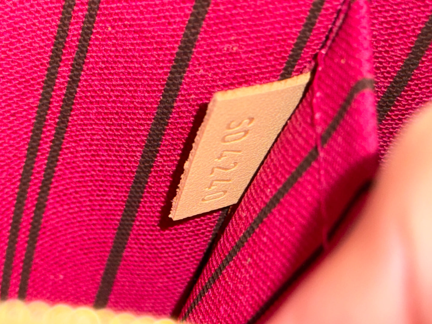 Louis Vuitton Neverfull Mono Pouch Pivoine