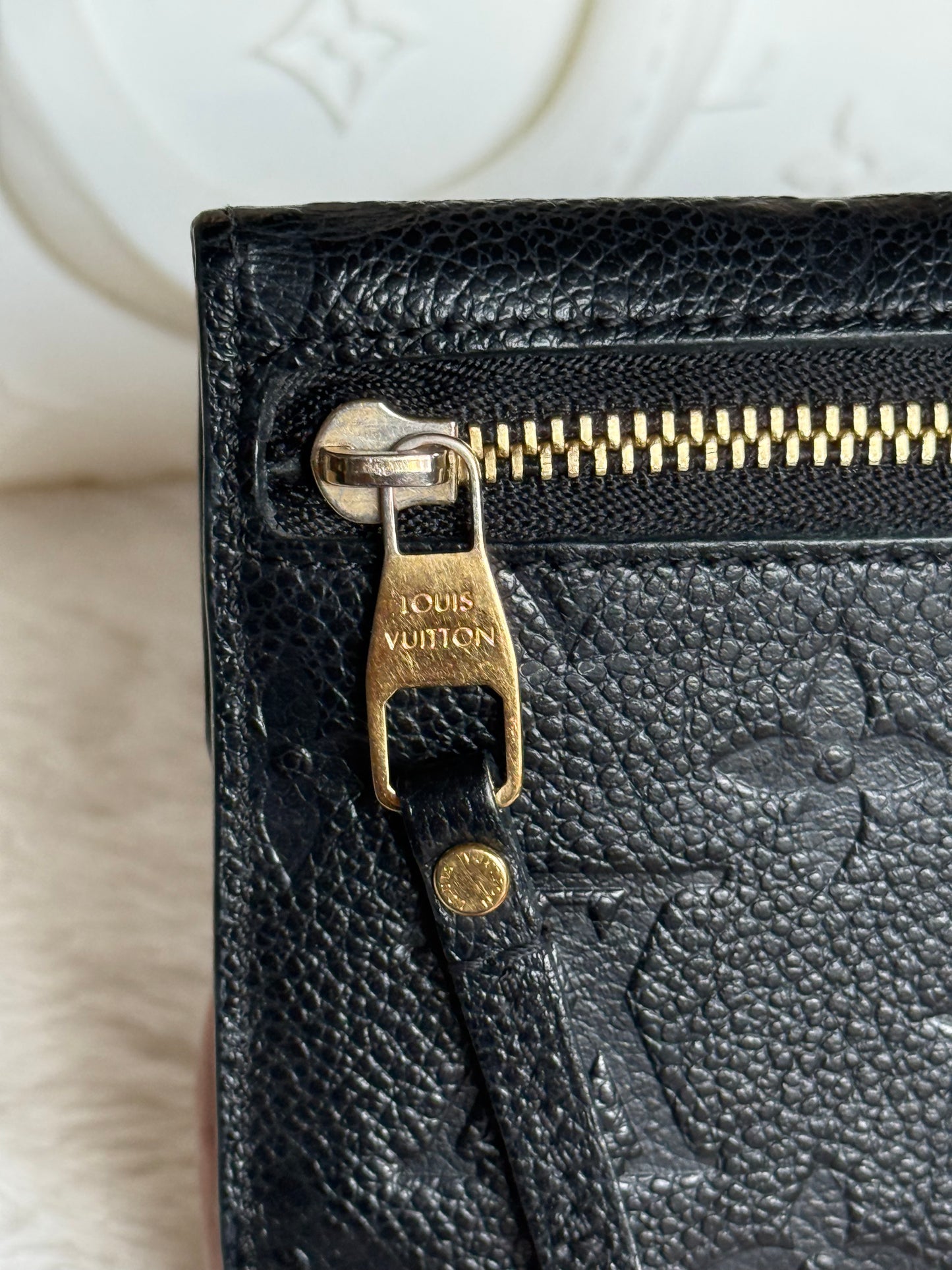 Louis Vuitton Key Pouch Mono Empreinte Black