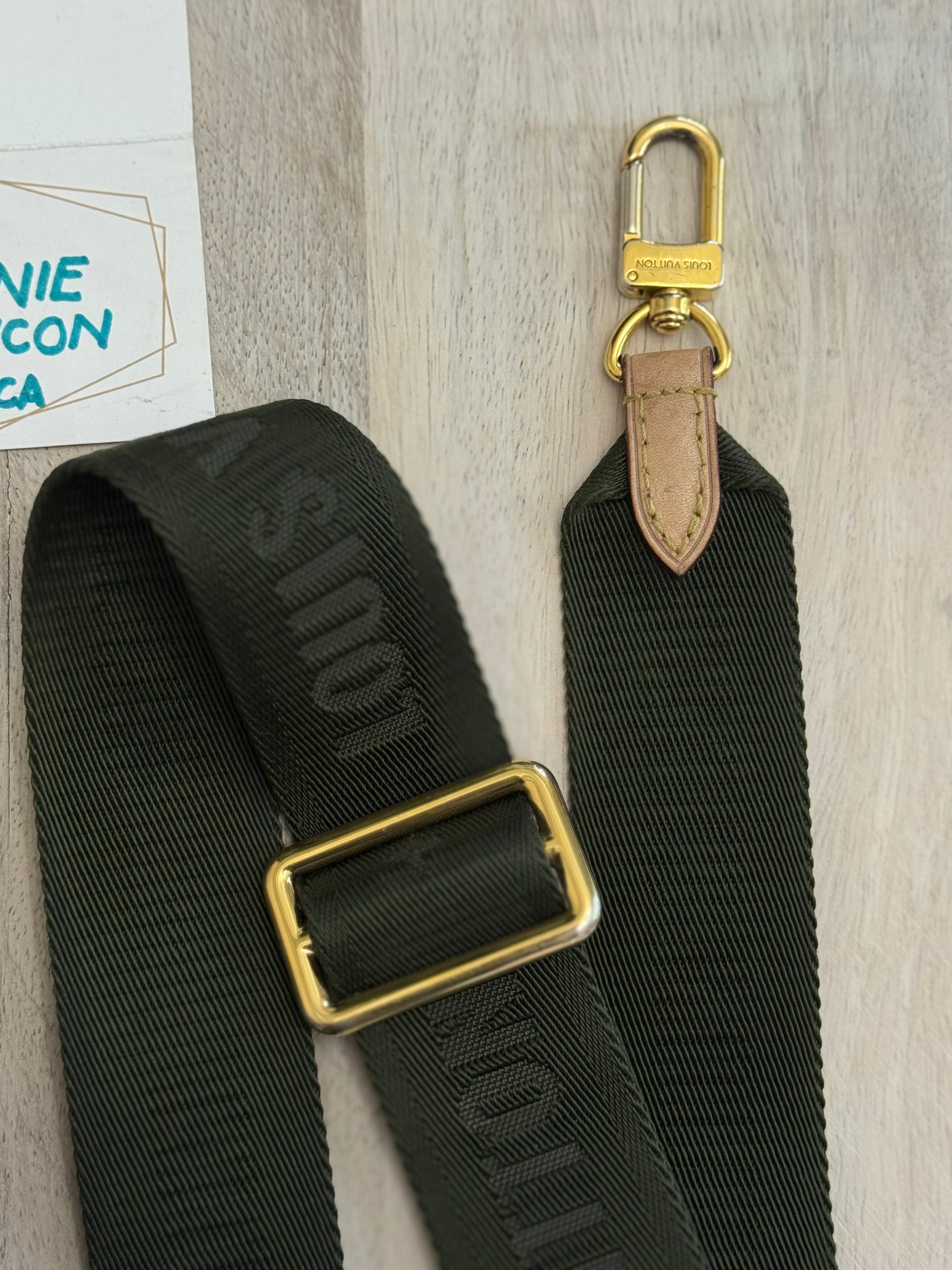 Louis Vuitton Jacquard Guitar Khaki Adjustable Strap – Lanie's Luxury