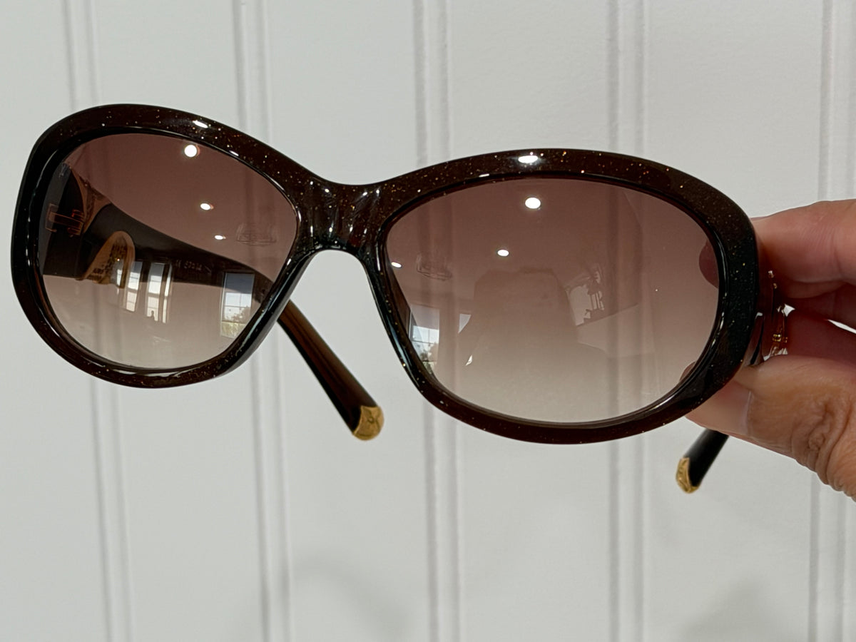 Louis Vuitton Brown Speckling Acetate Frame Iris PM Sunglasses-Z0332W