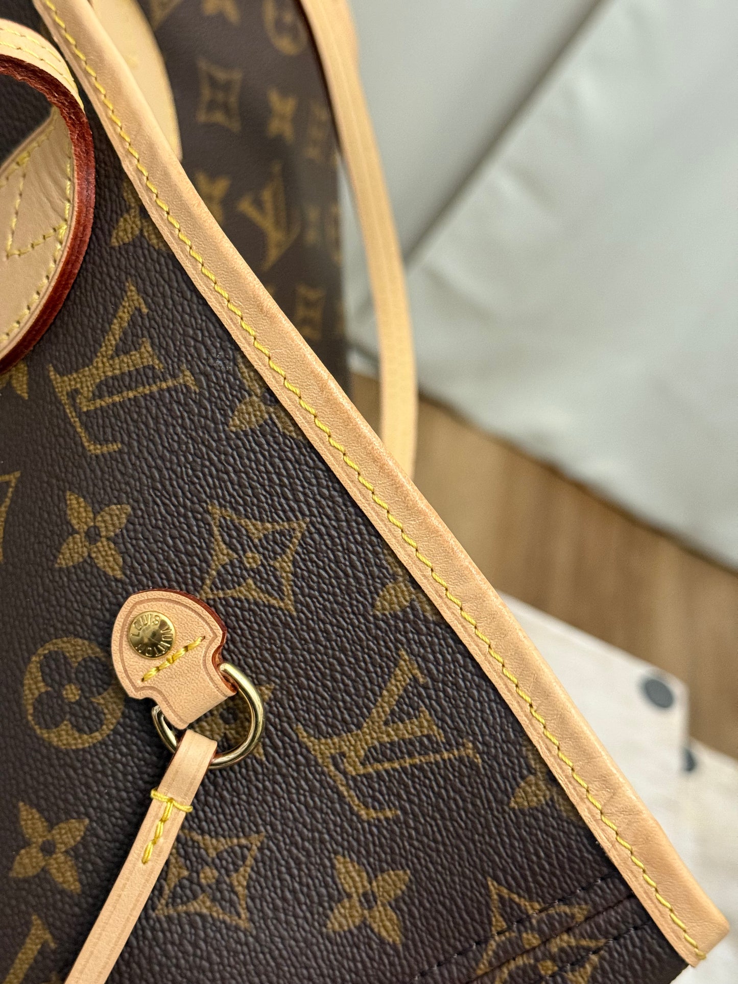 Louis Vuitton Neverfull MM Mono Pivoine Bag Only