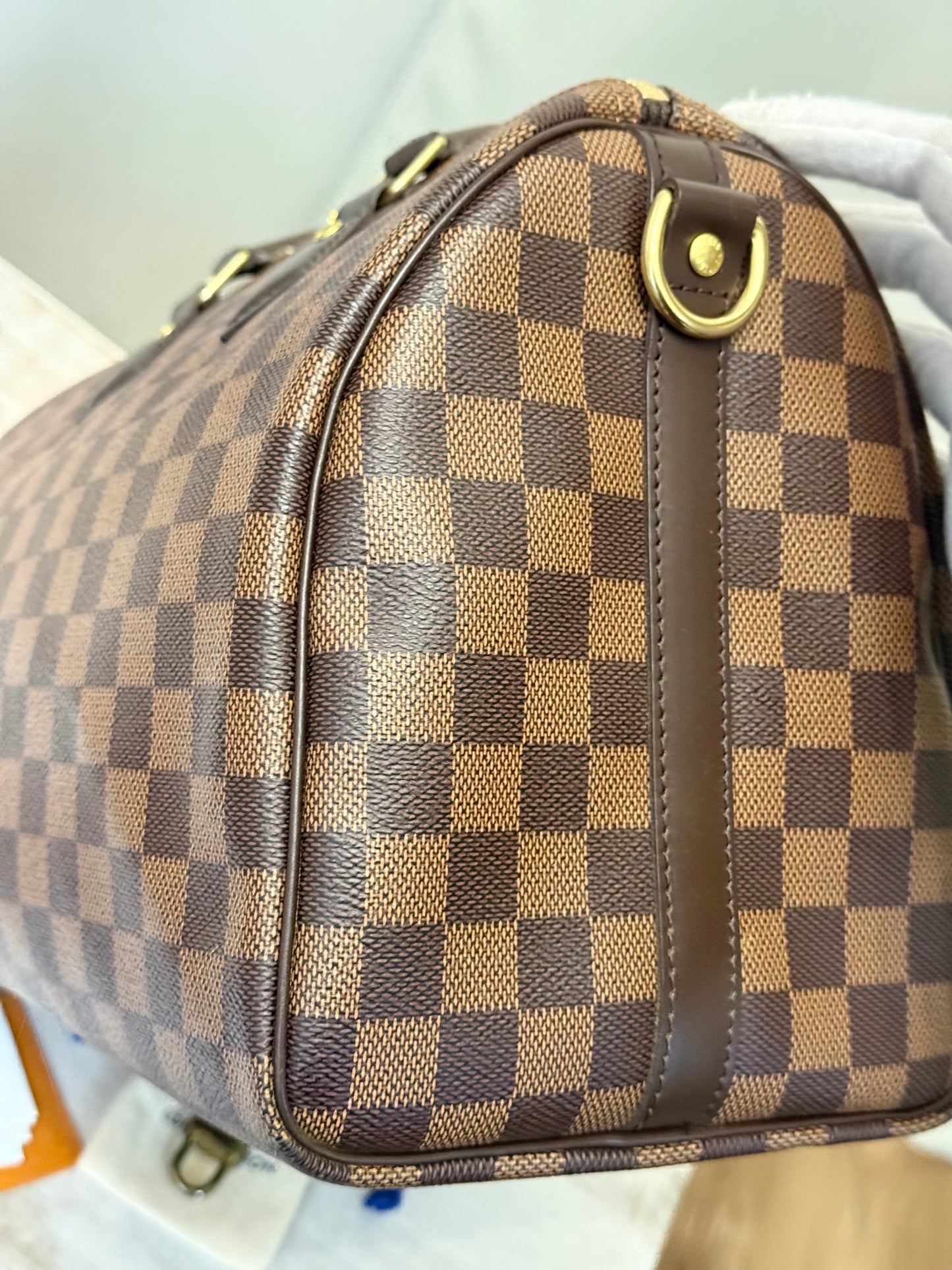 Louis Vuitton Speedy 30 Bandouliere Damier Ebene