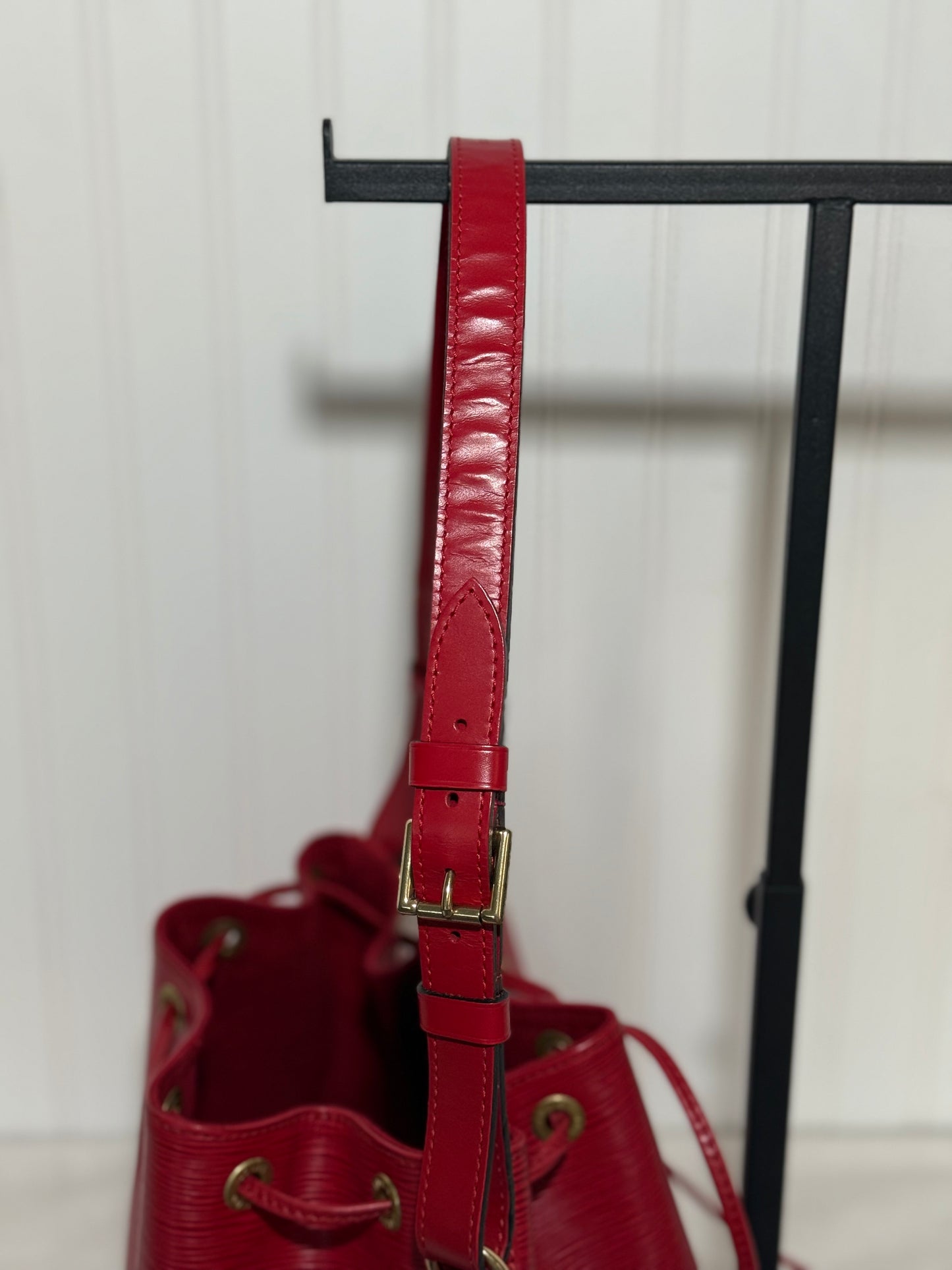 Louis Vuitton Red Epi Petit Noe