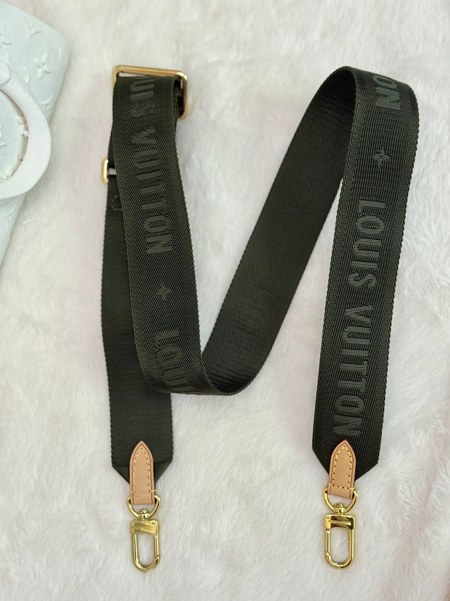 Louis Vuitton Guitar Jacquard Khaki Adjustable Strap