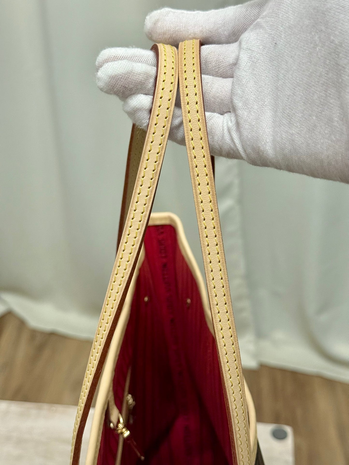 Louis Vuitton Neverfull MM Mono Cerise Bag Only
