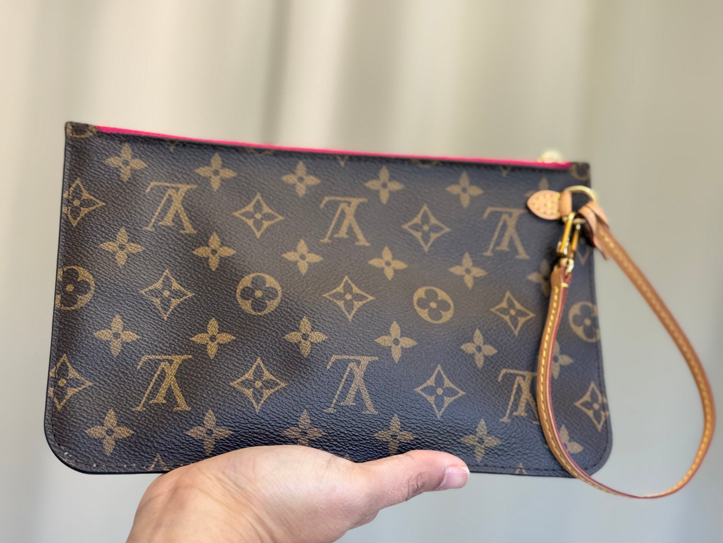 Louis Vuitton Neverfull GM Mono Pivoine Bag and Pouch